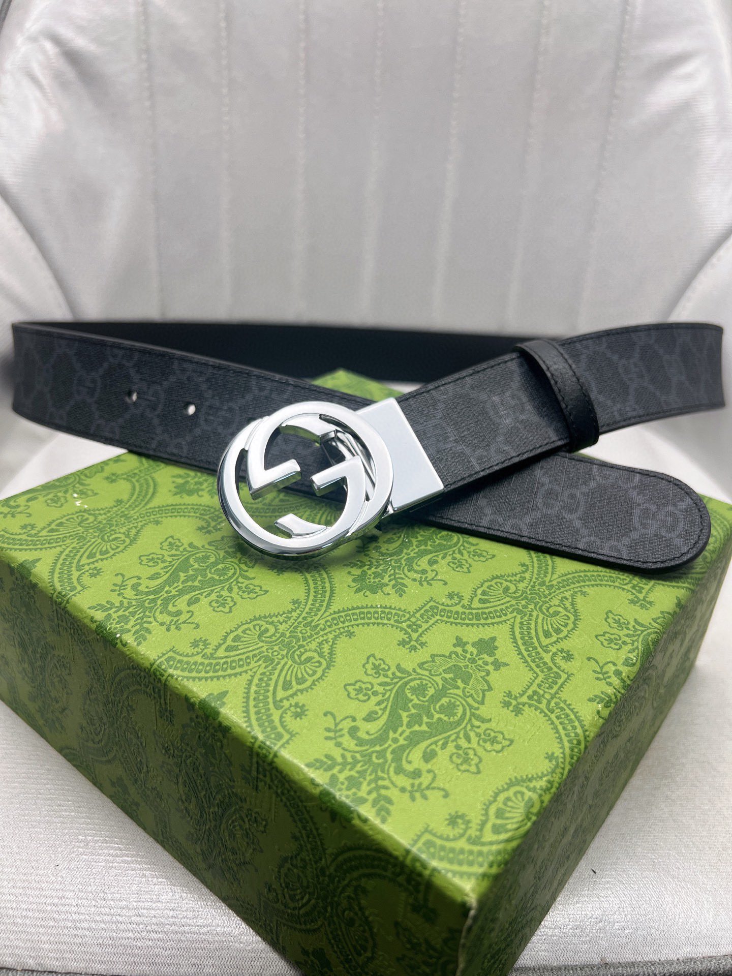 Gucci Male Leather Belt Top Grain Leather Waterproof