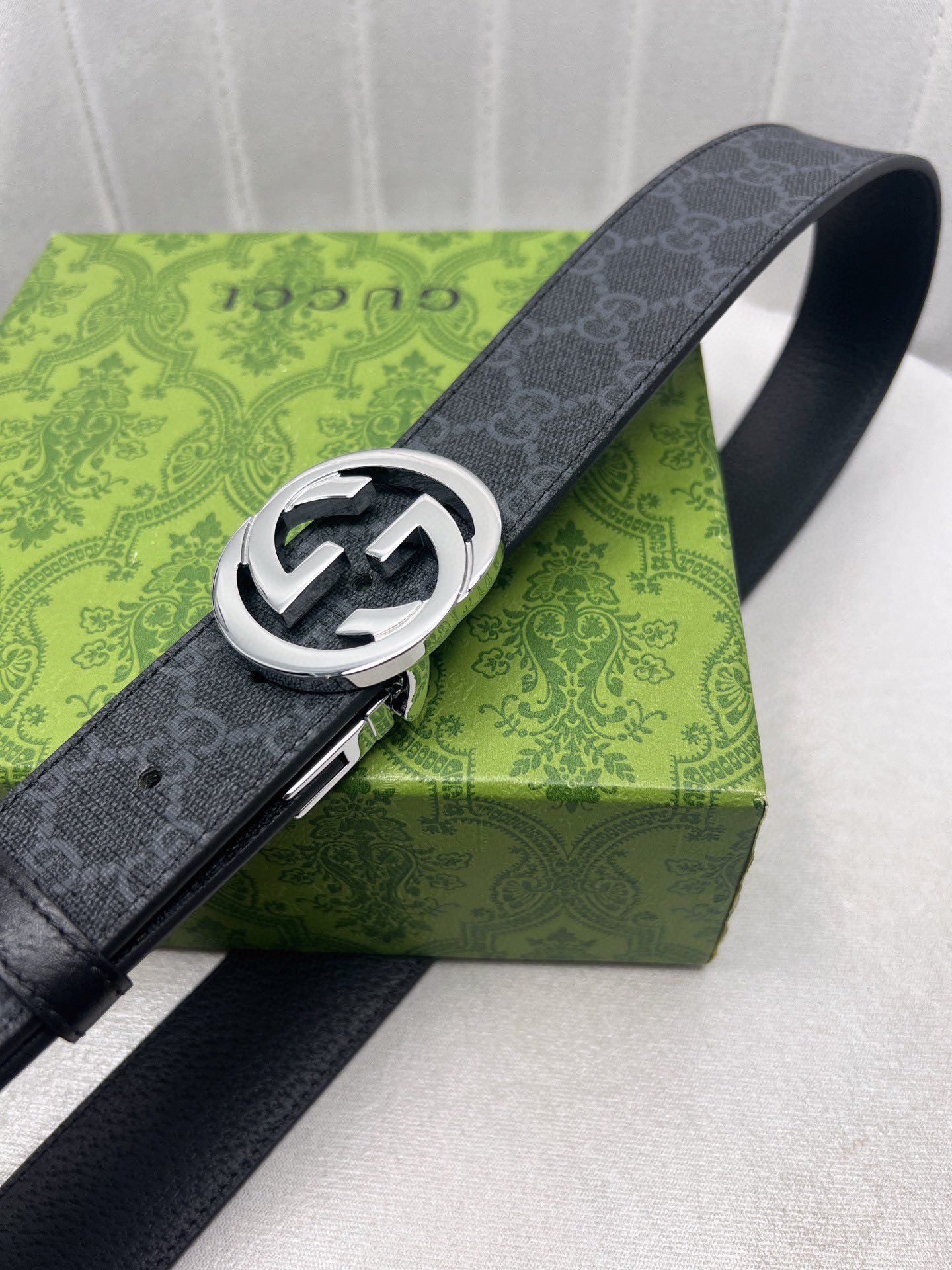 Gucci Male Leather Belt Top Grain Leather Waterproof