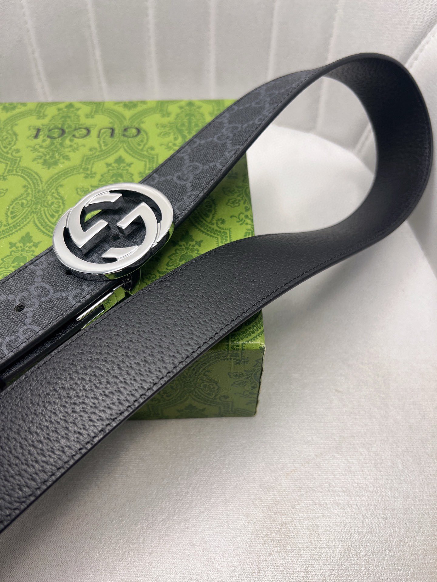 Gucci Male Leather Belt Top Grain Leather Waterproof