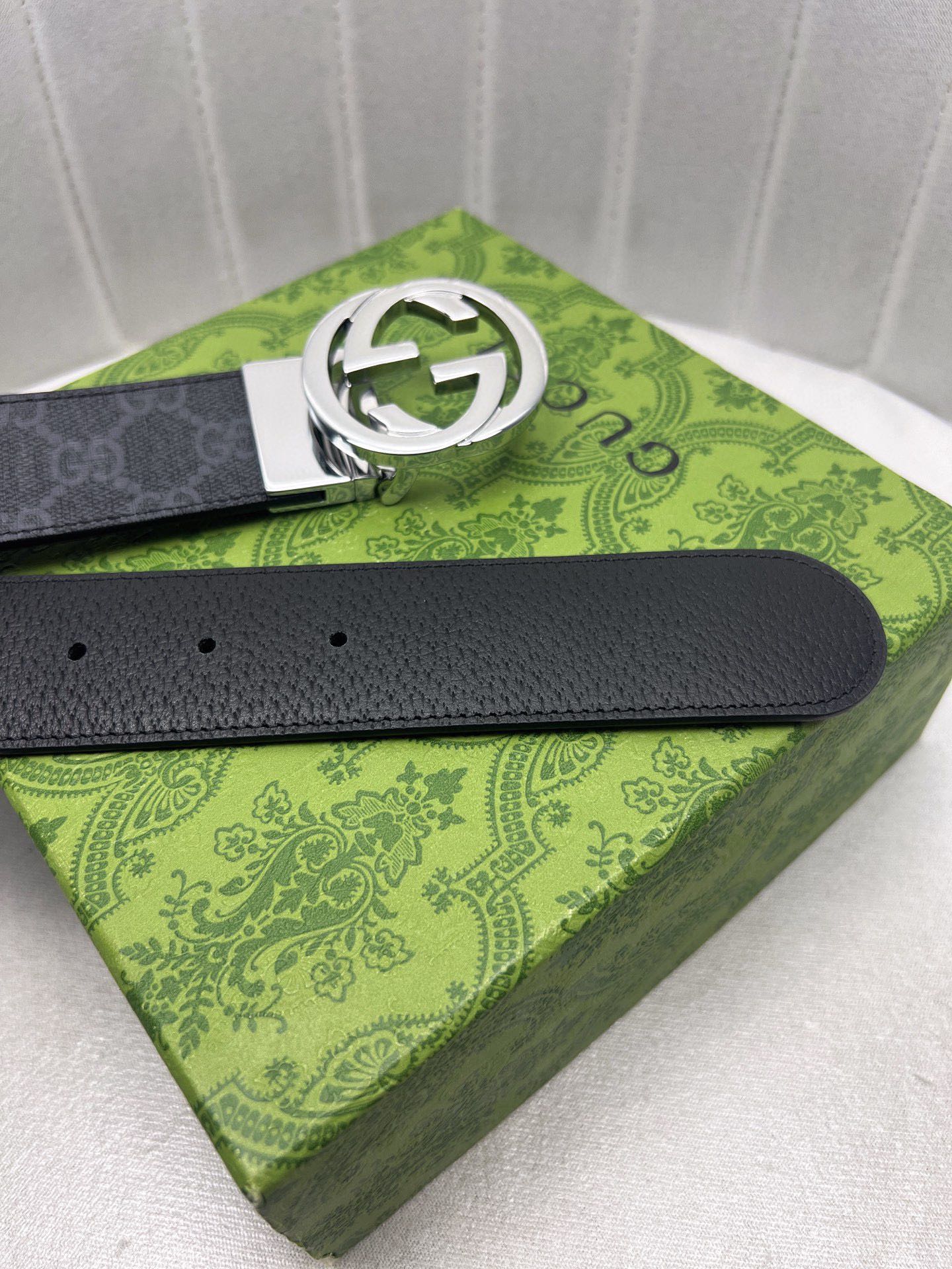 Gucci Male Leather Belt Top Grain Leather Waterproof