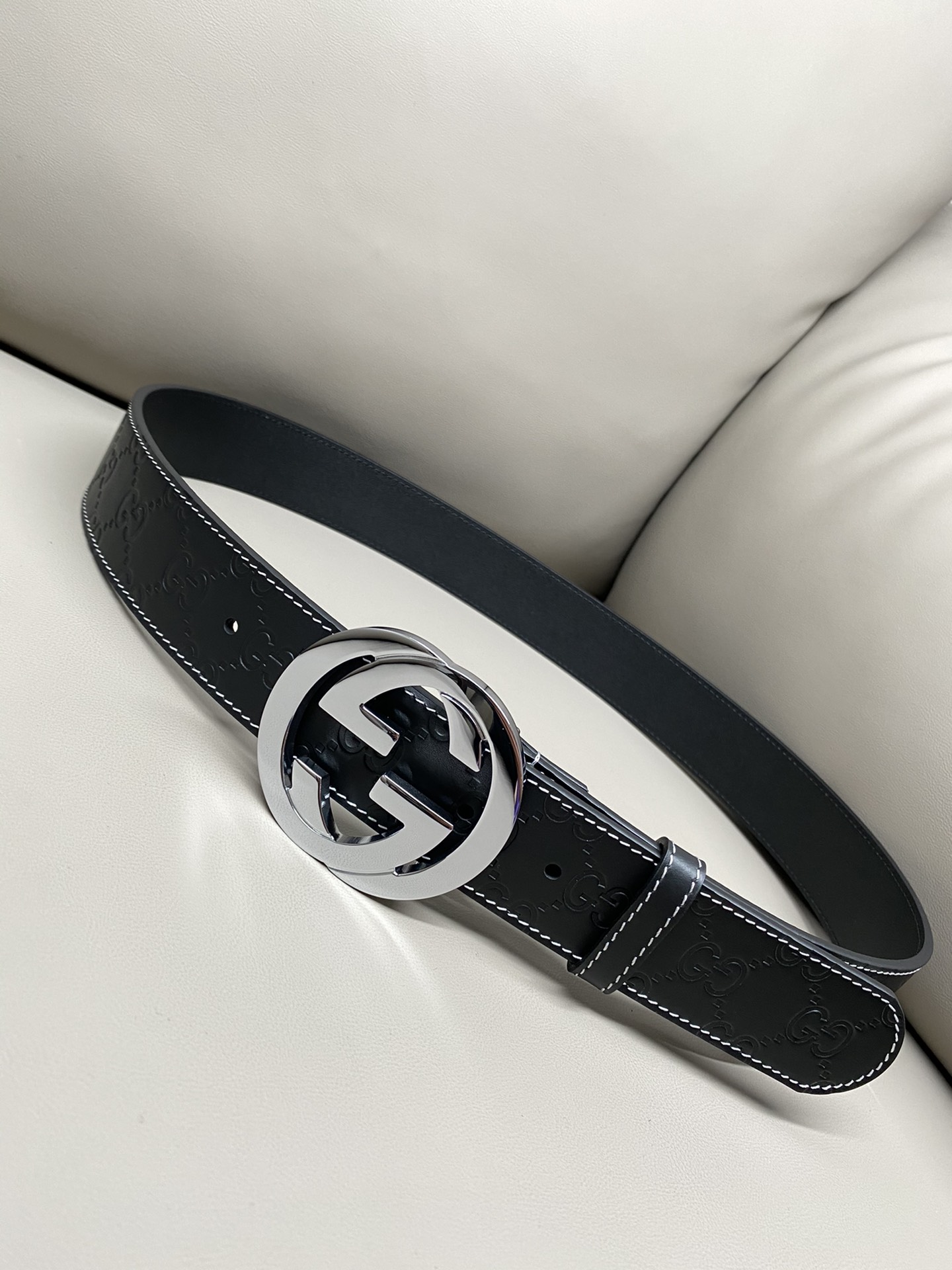 Basic Belt Cow Leather White