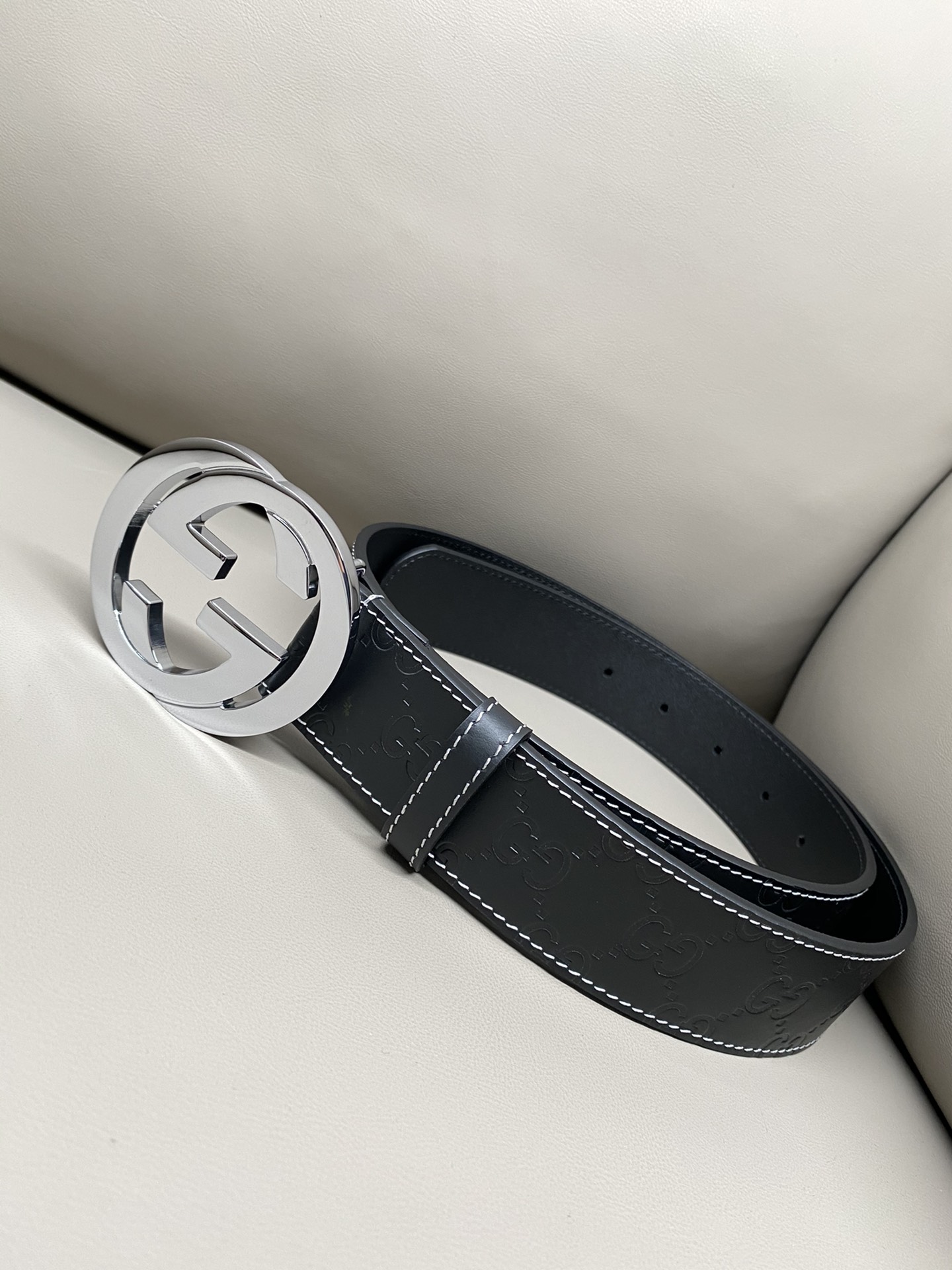 Basic Belt Cow Leather White