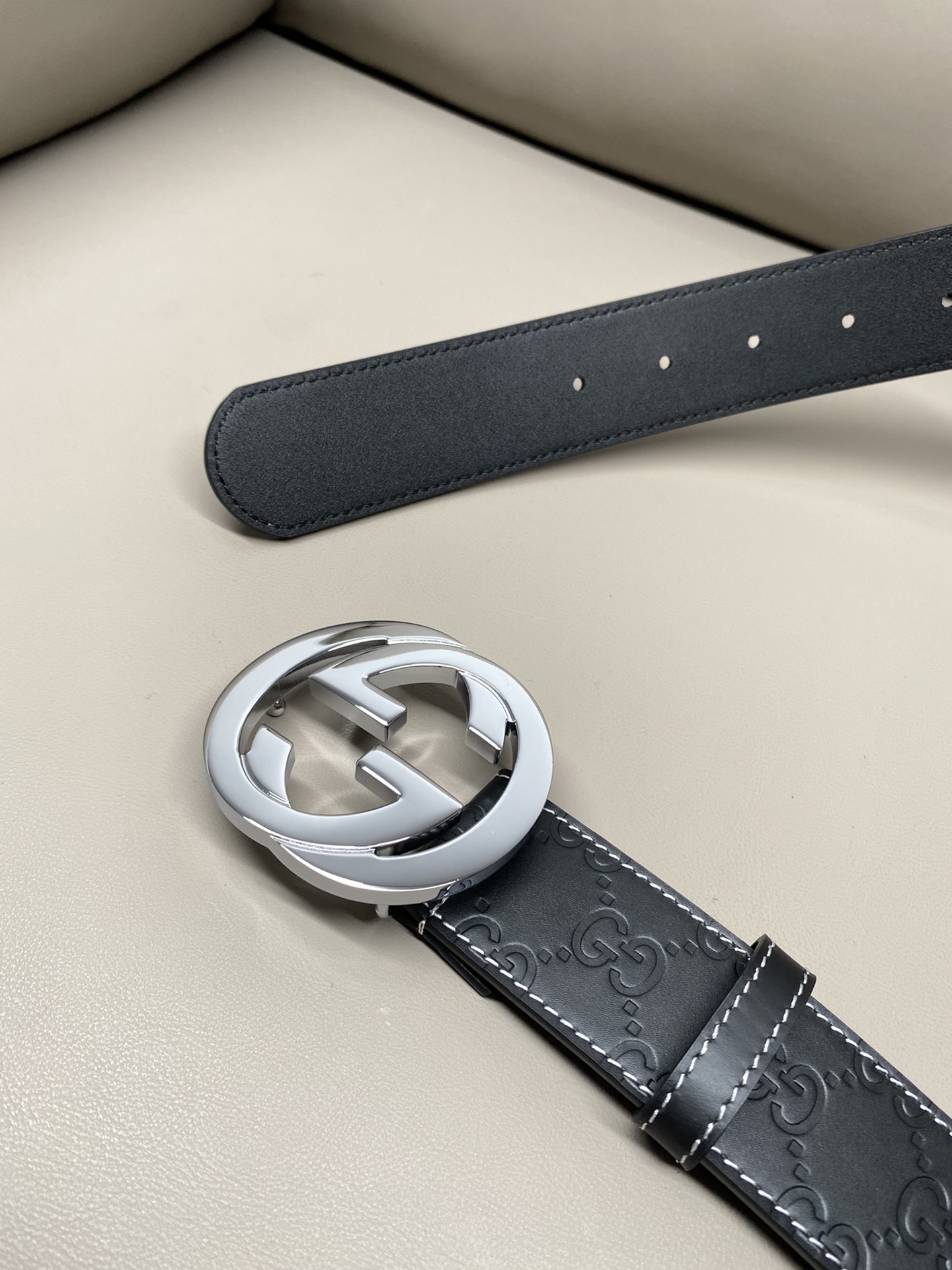 Basic Belt Cow Leather White