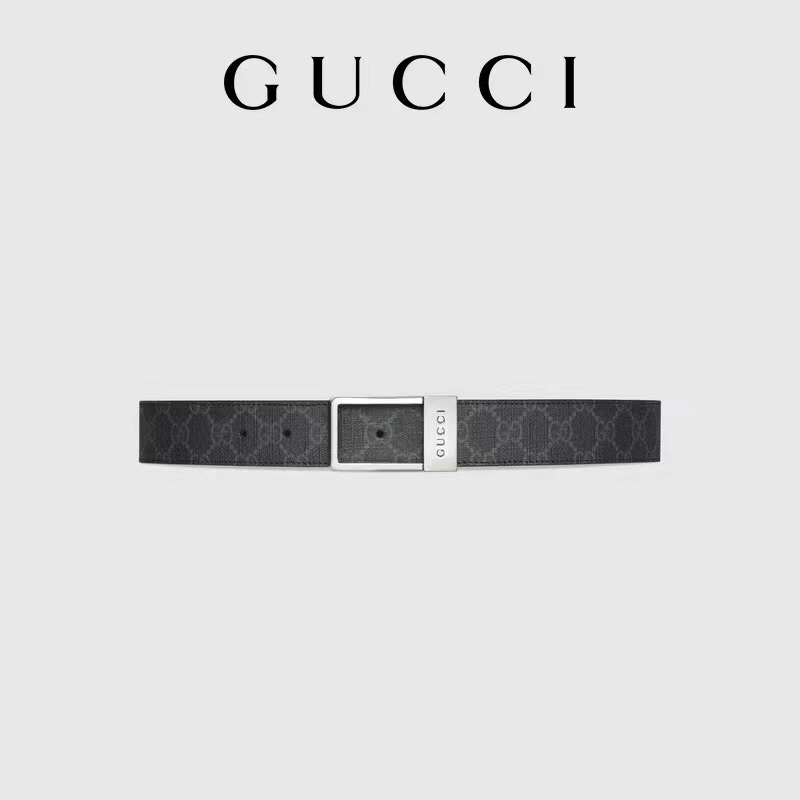 Gucci Basic Belt Canvas Black S-m