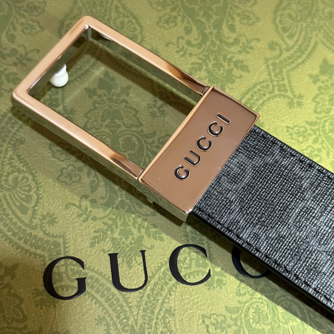 Gucci Basic Belt Canvas Black S-m