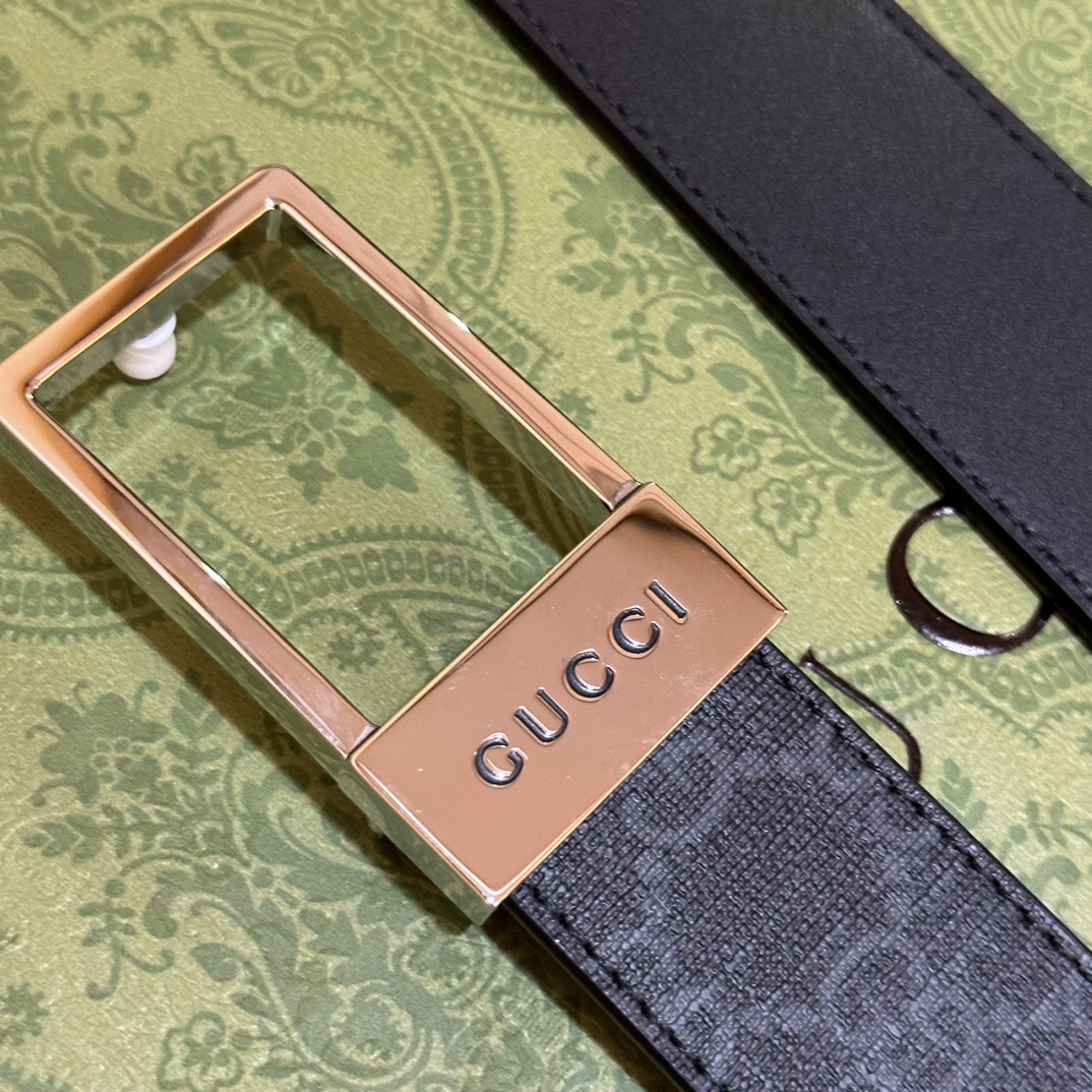 Gucci Basic Belt Canvas Black S-m
