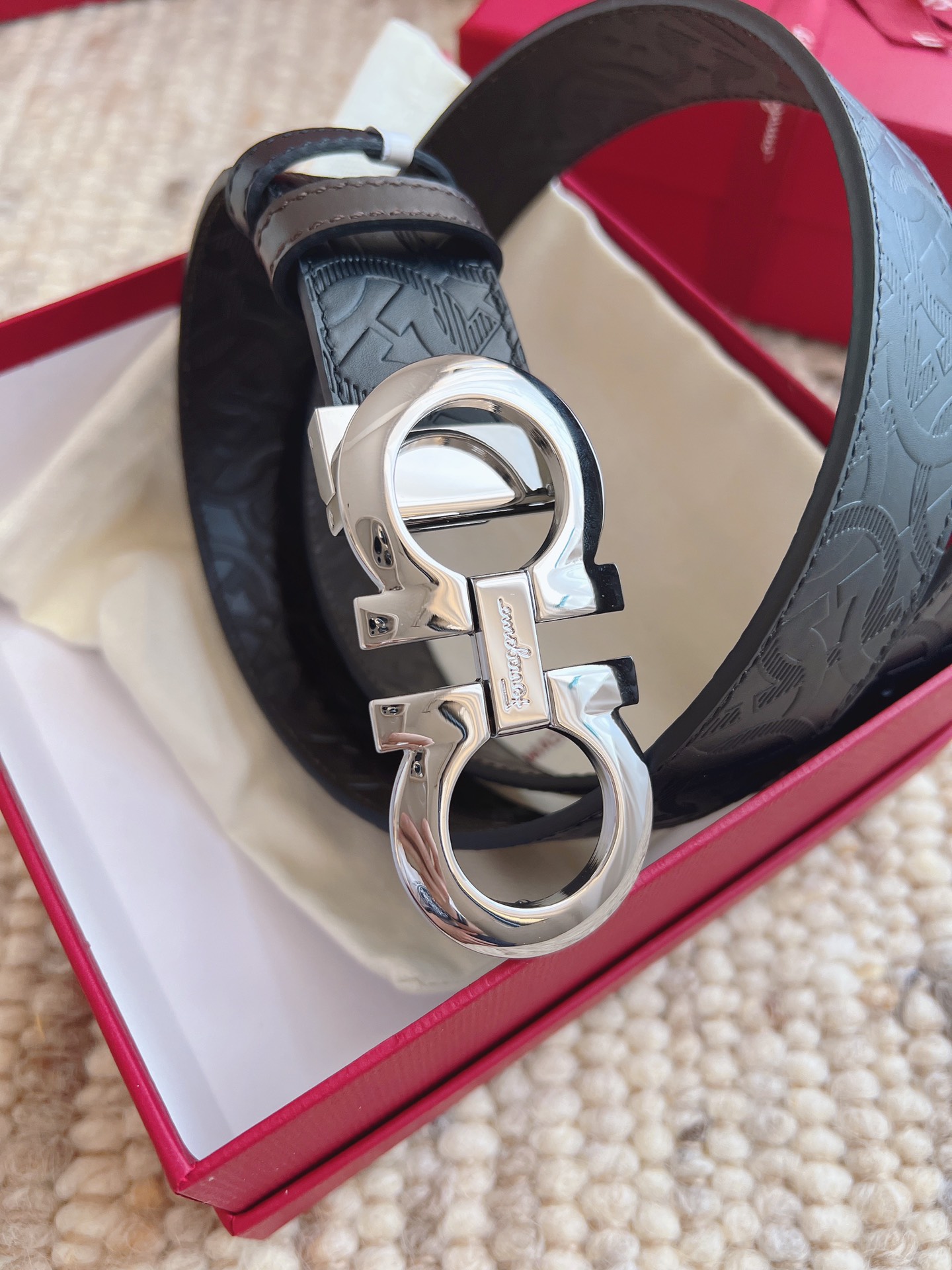 Salvatore Ferragamo Male Basic Belt Top Grain Leather S-m-l