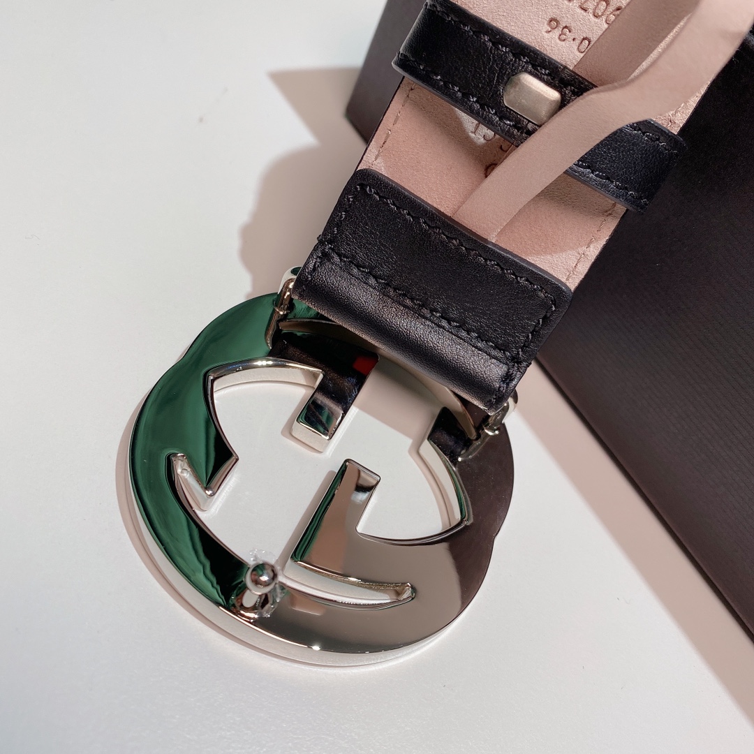 Gucci Basic Belt Cow Leather M