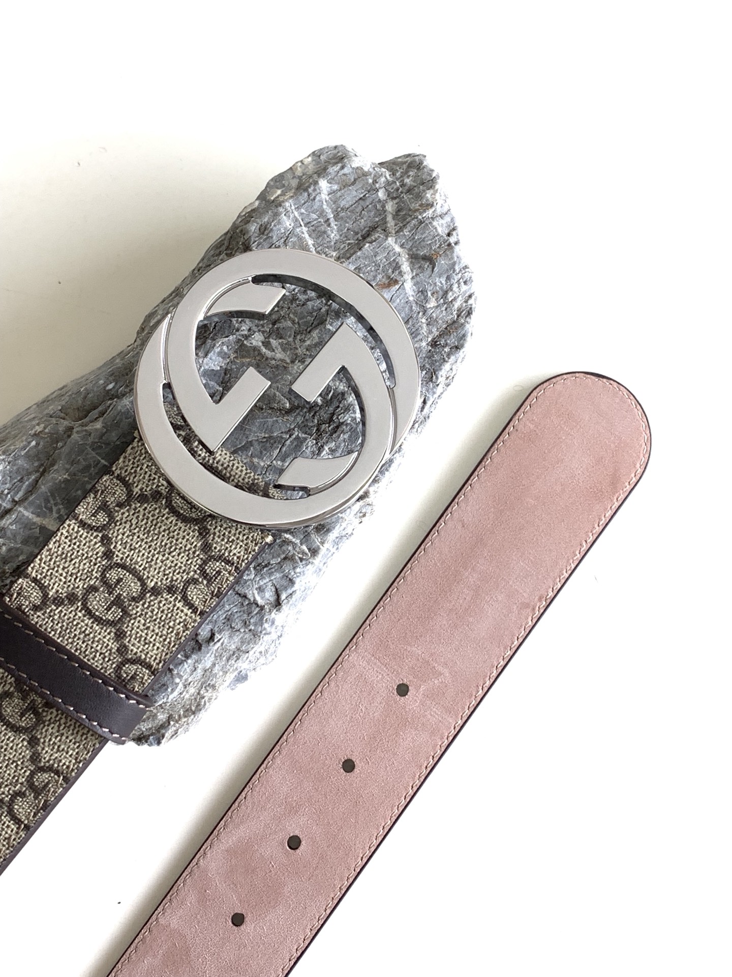 Gucci Leather Belt Cow Leather Black M