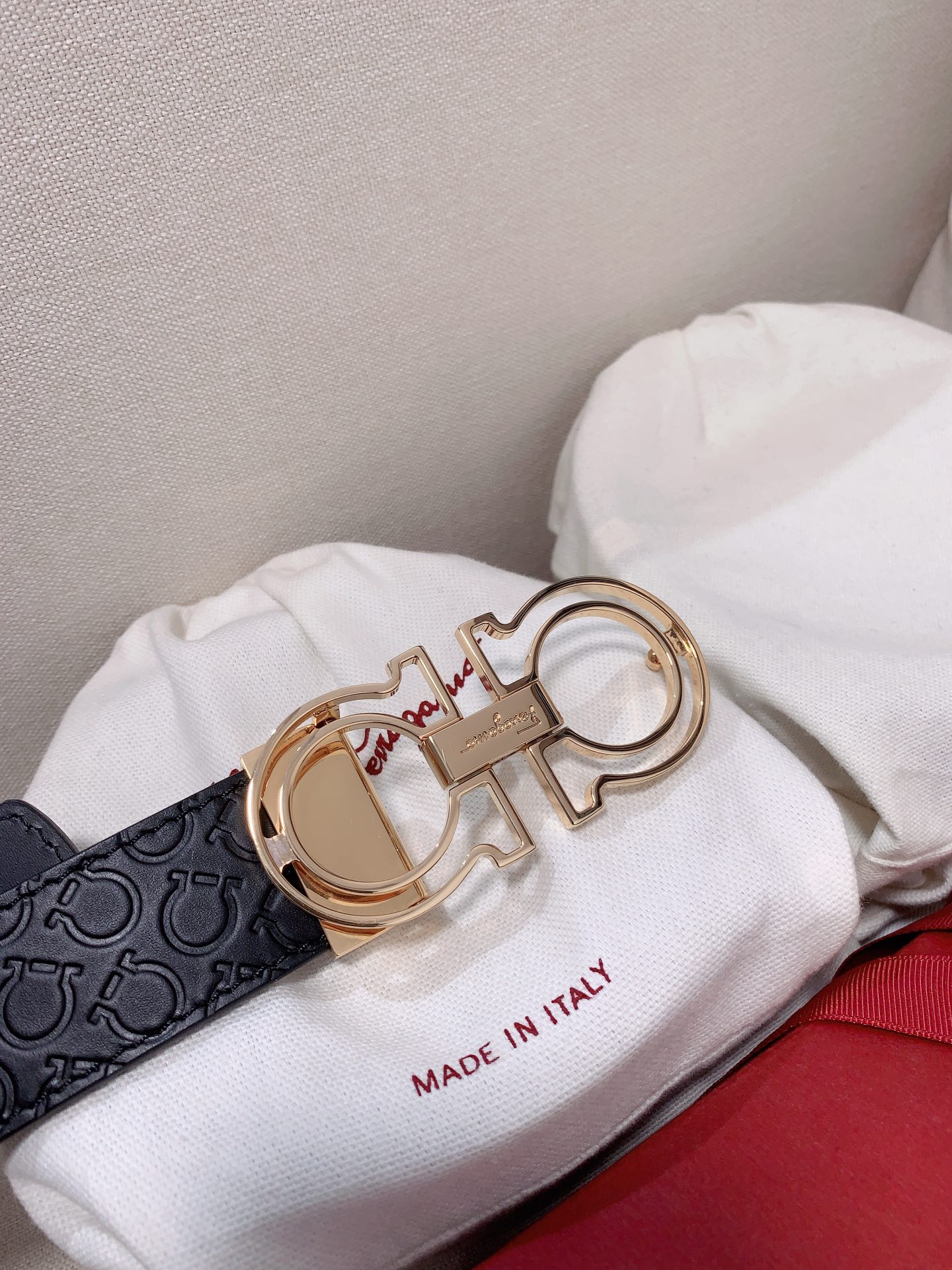 Salvatore Ferragamo Male Leather Belt Cow Leather 35mm