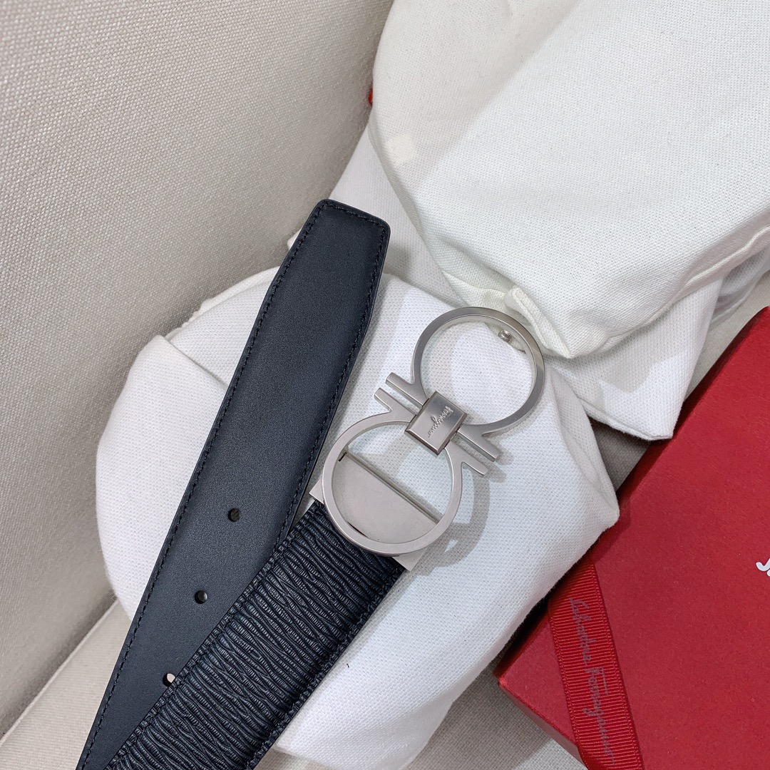 Salvatore Ferragamo Male Leather Belt Cow Leather 35mm