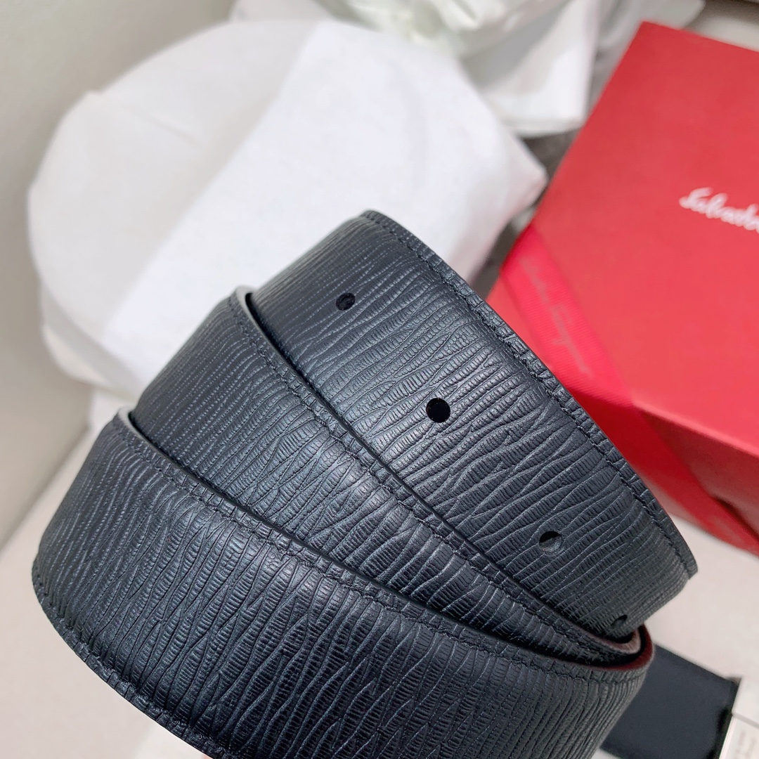 Salvatore Ferragamo Male Leather Belt Cow Leather 35mm