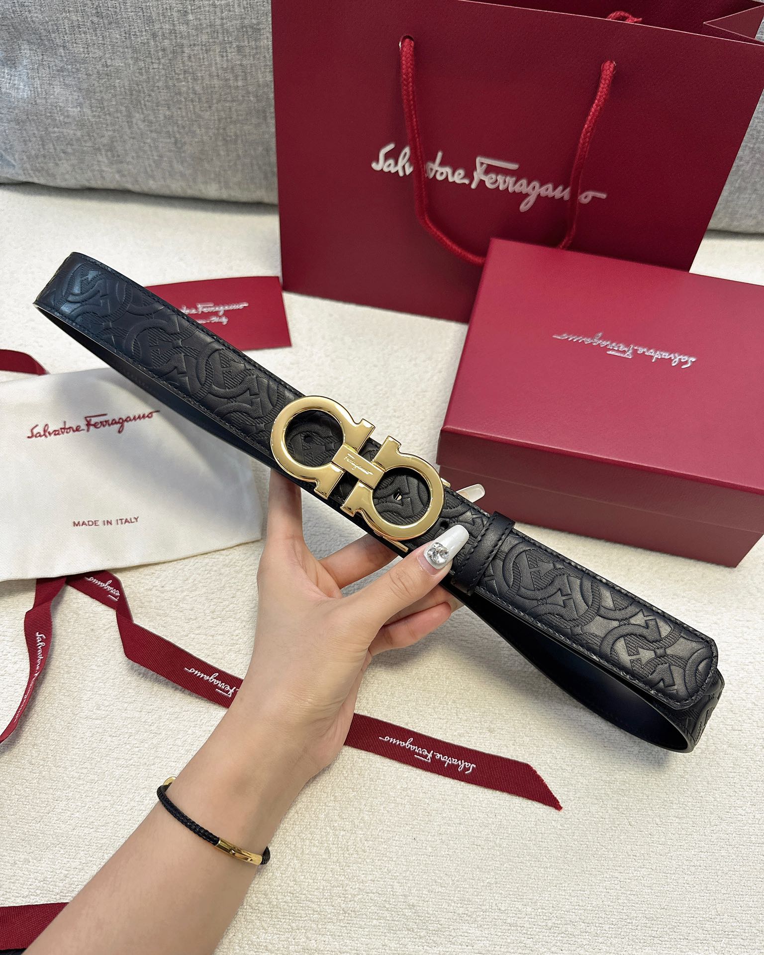 Salvatore Ferragamo Male Basic Belt Cow Leather M