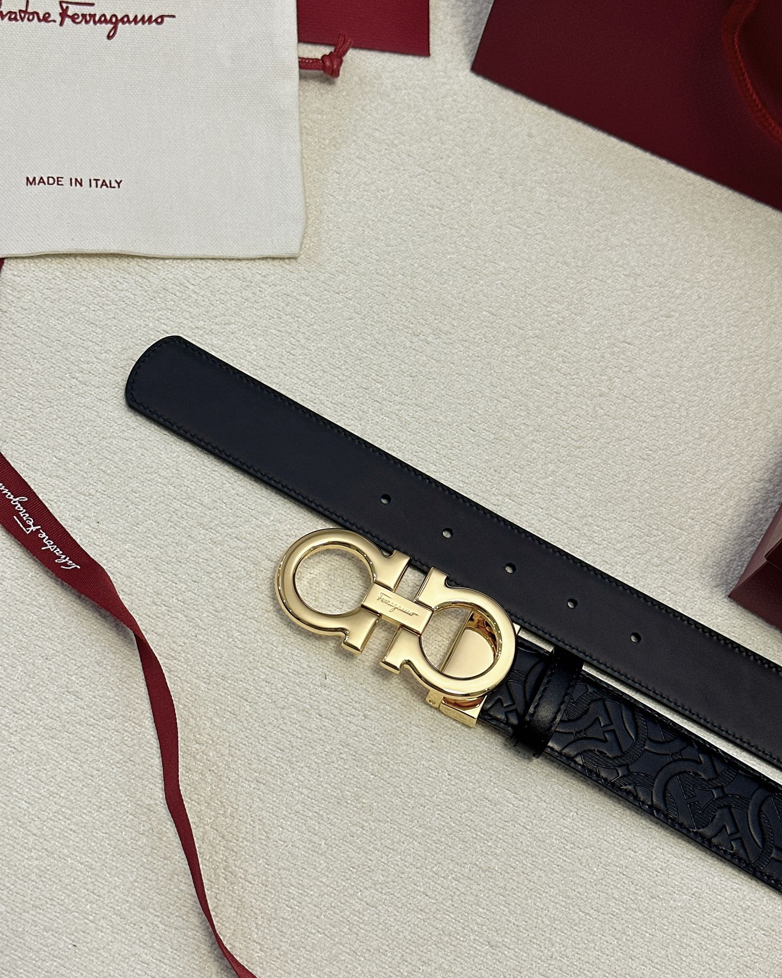 Salvatore Ferragamo Male Basic Belt Cow Leather M