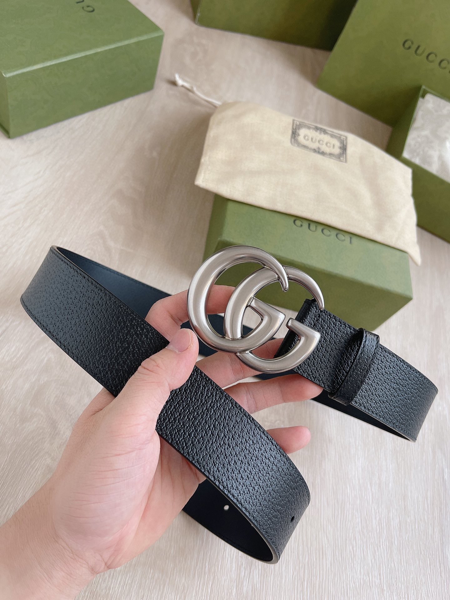 Gucci Male Basic Belt Cow Leather
