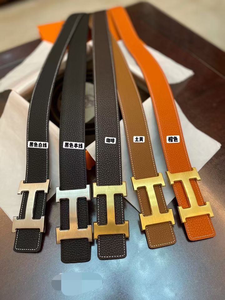 Hermès Basic Belt Cow Leather Gold S-m