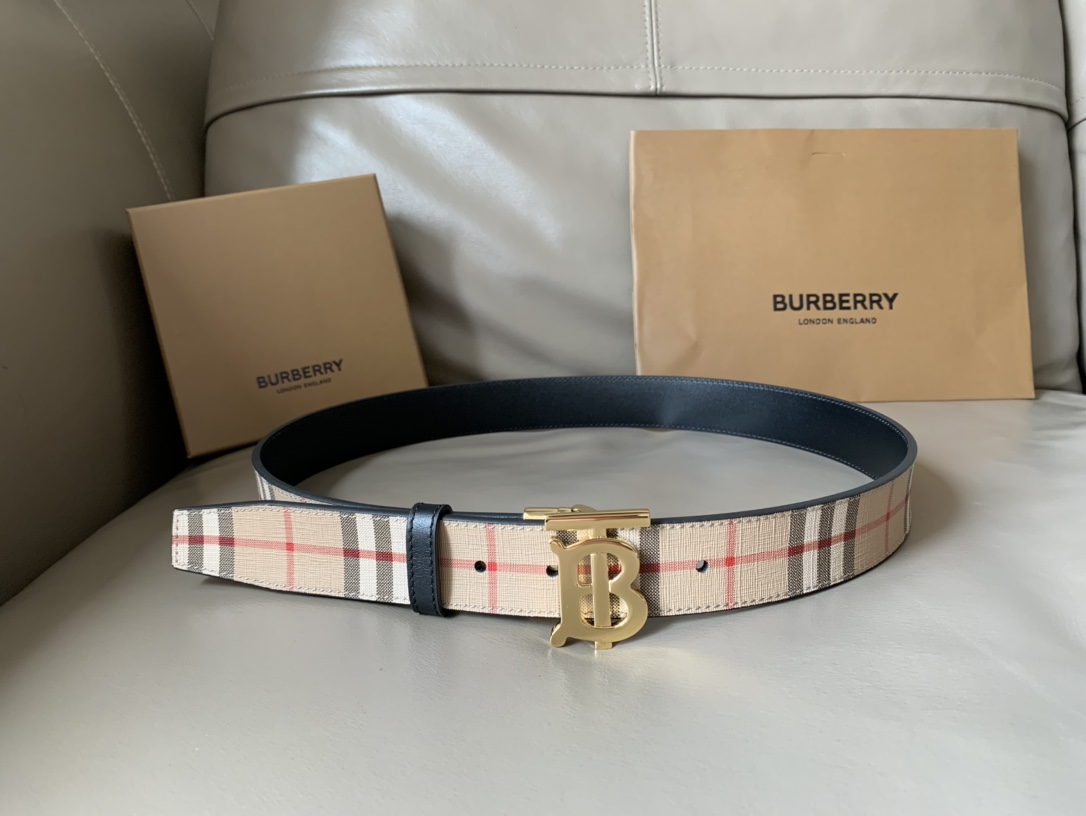 Burberry Male Basic Belt Cow Leather M-l