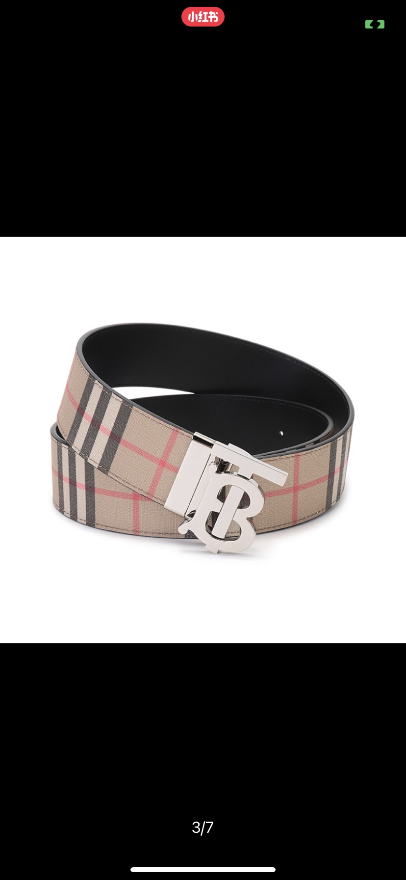 Burberry Male Basic Belt Cow Leather M-l
