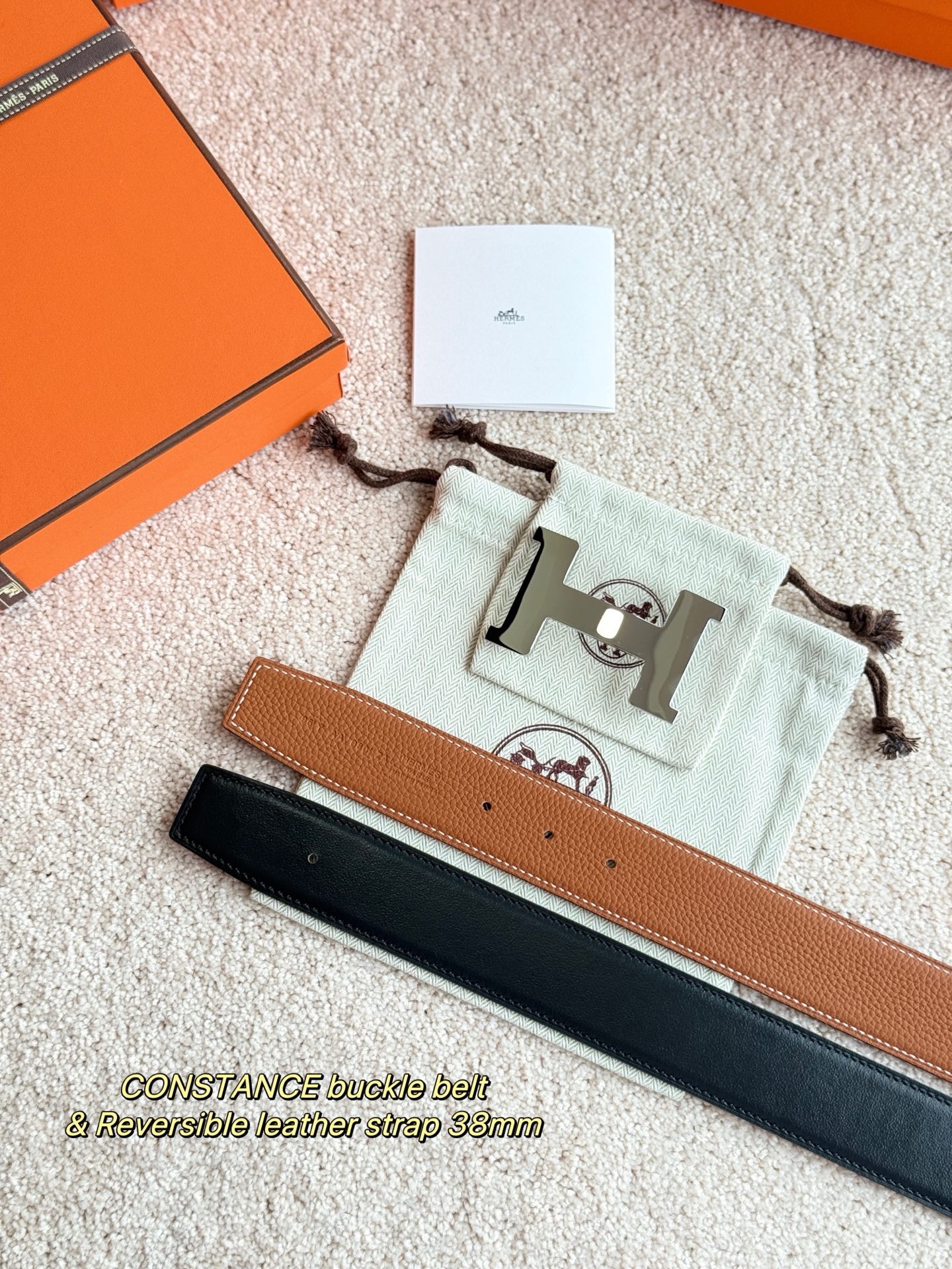 Hermès Male Basic Belt 38mm-s