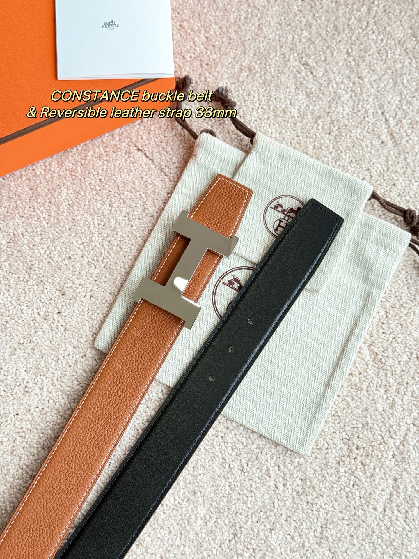 Hermès Male Basic Belt 38mm-s