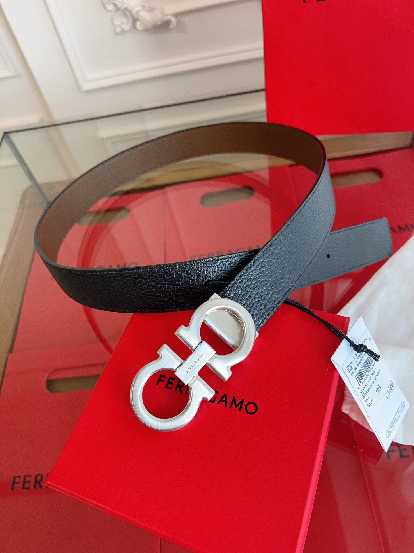 Salvatore Ferragamo Basic Belt Cow Leather M