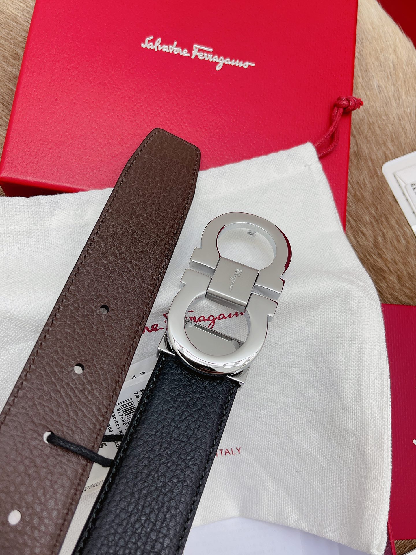 Salvatore Ferragamo Male Leather Belt M