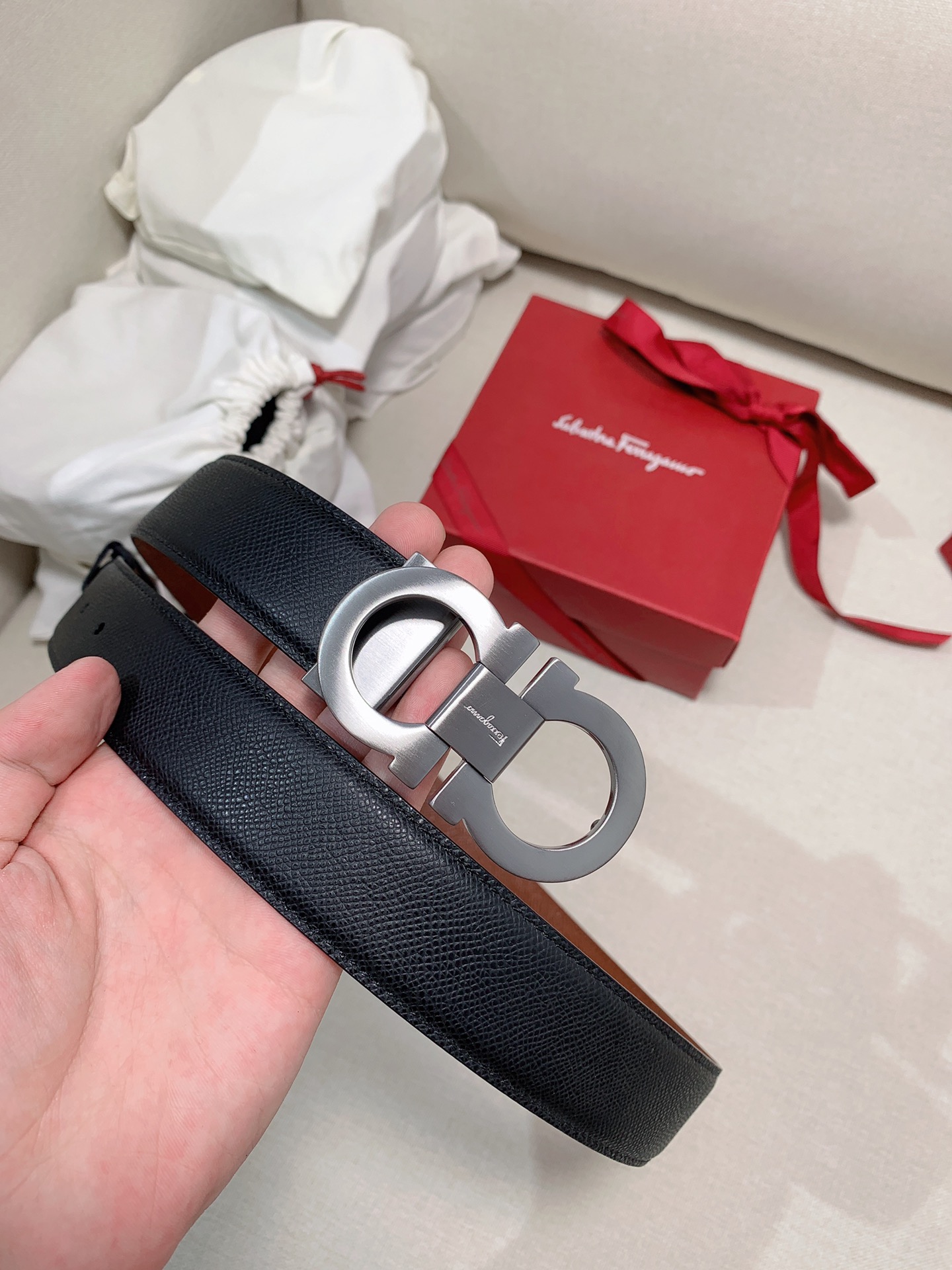 Salvatore Ferragamo Male Leather Belt M