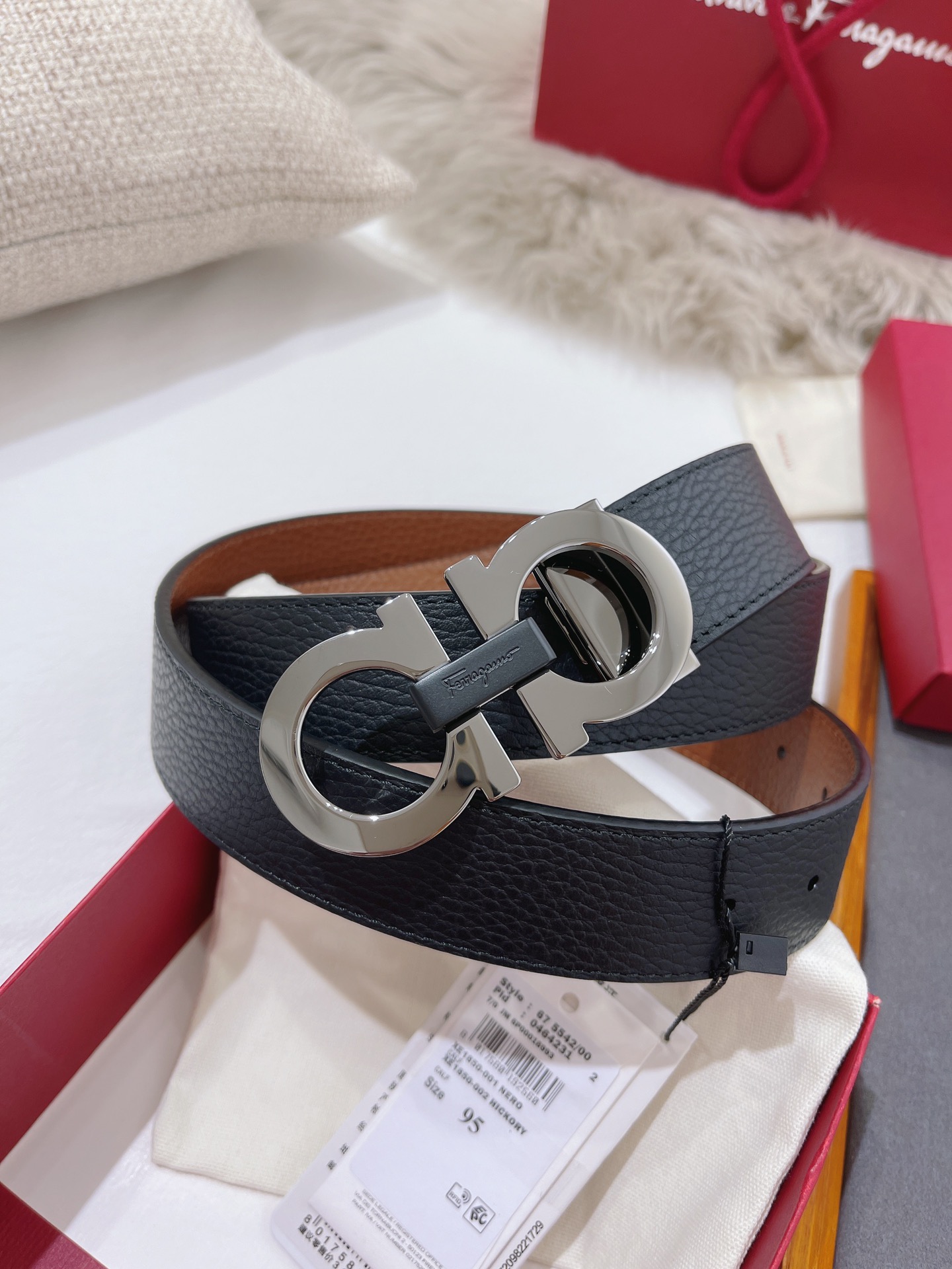 Salvatore Ferragamo Male Leather Belt M