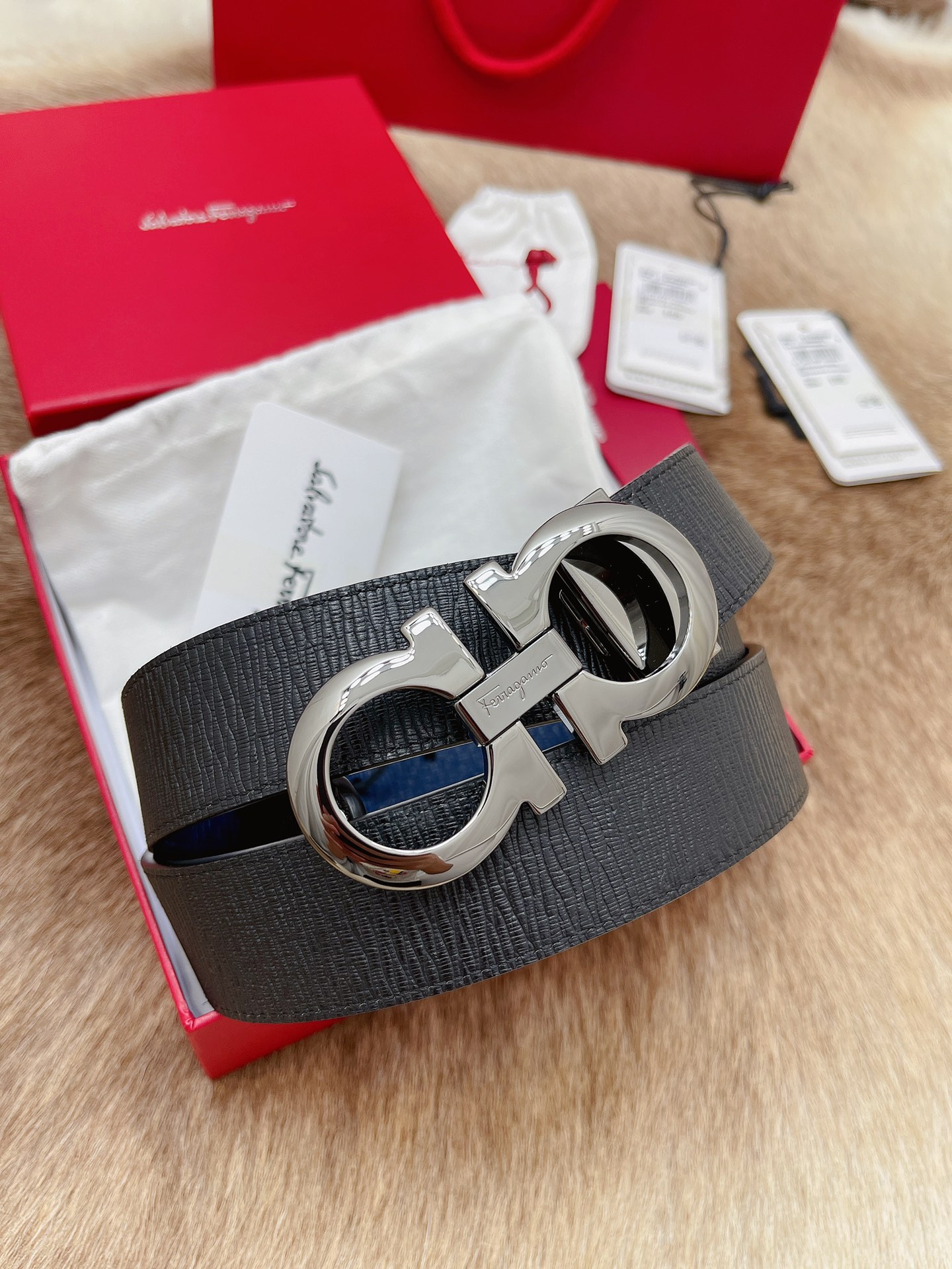 Salvatore Ferragamo Male Leather Belt M