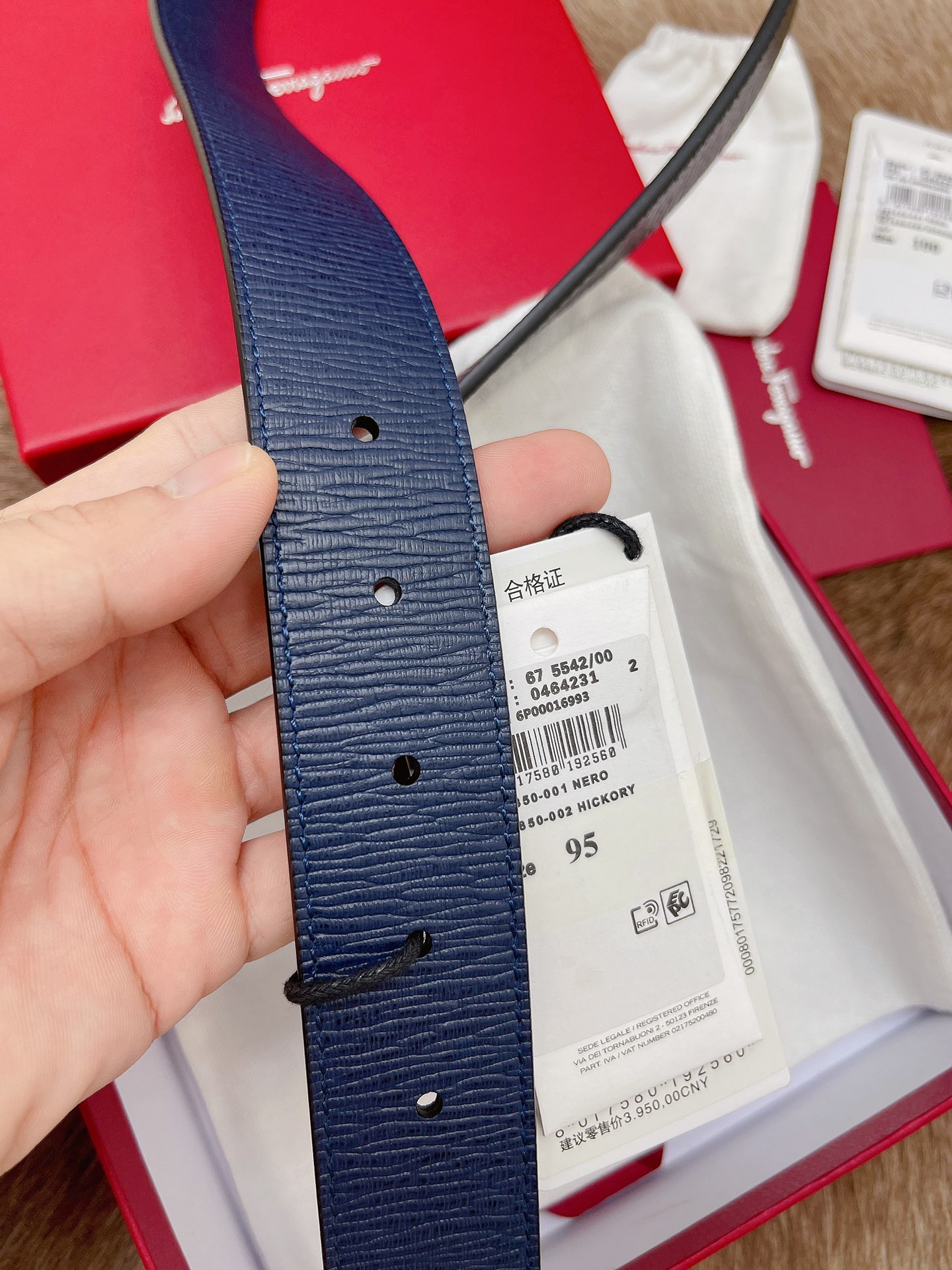 Salvatore Ferragamo Male Leather Belt M