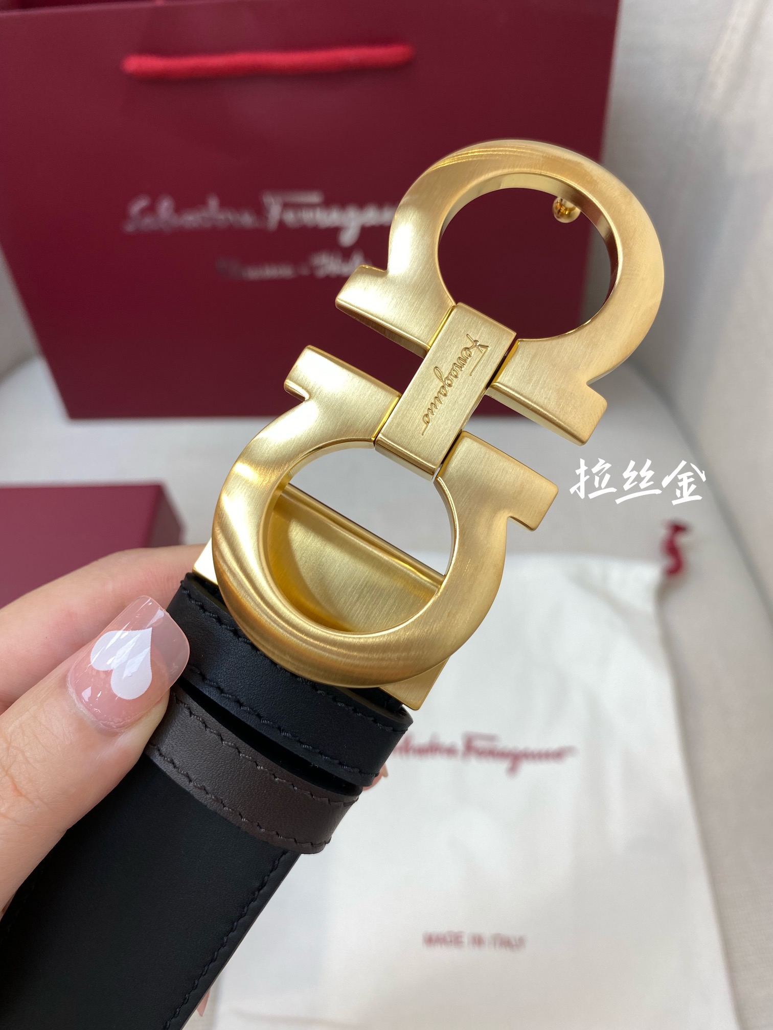 Salvatore Ferragamo Male Leather Belt M