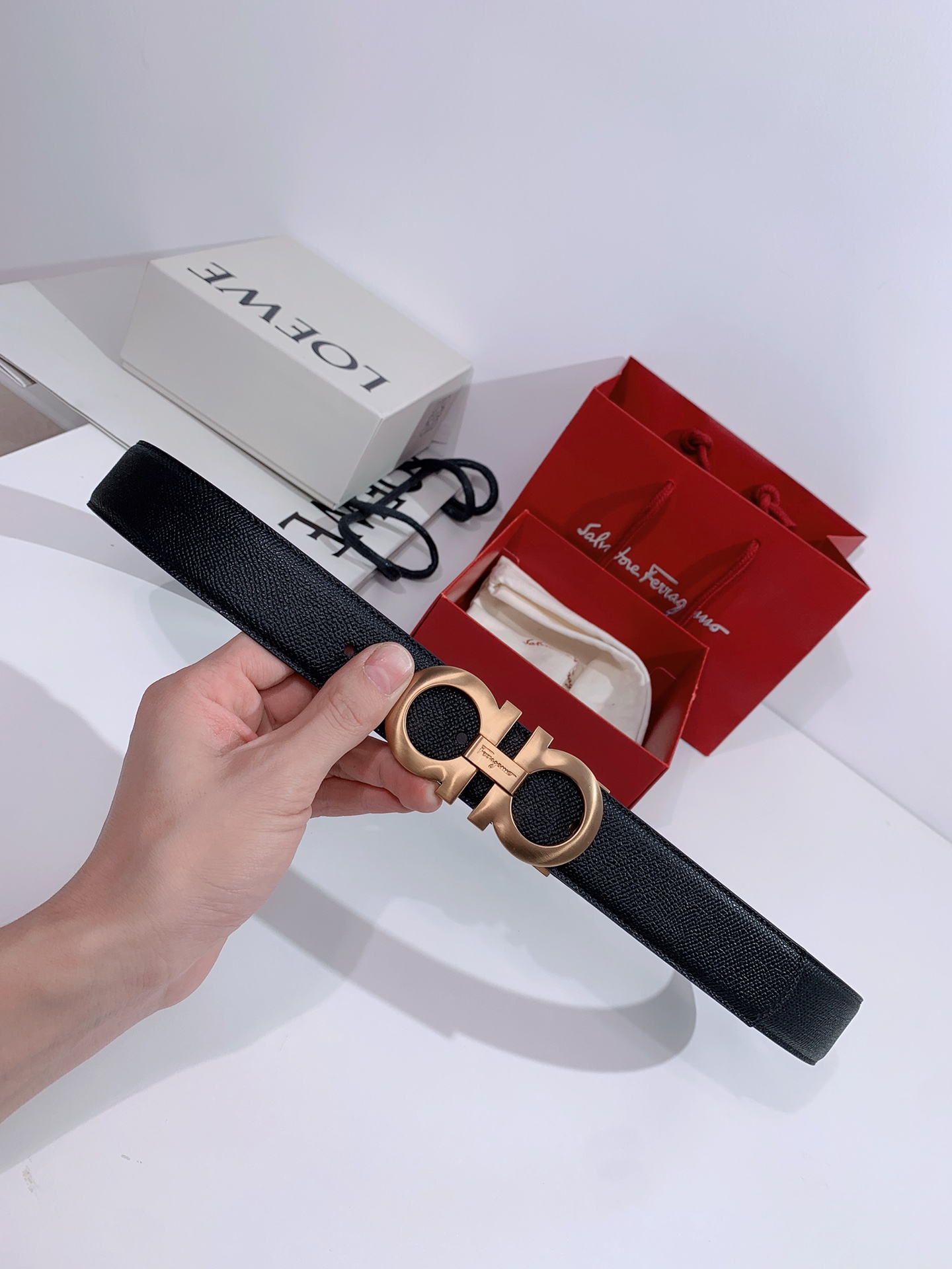 Salvatore Ferragamo Male Leather Belt M