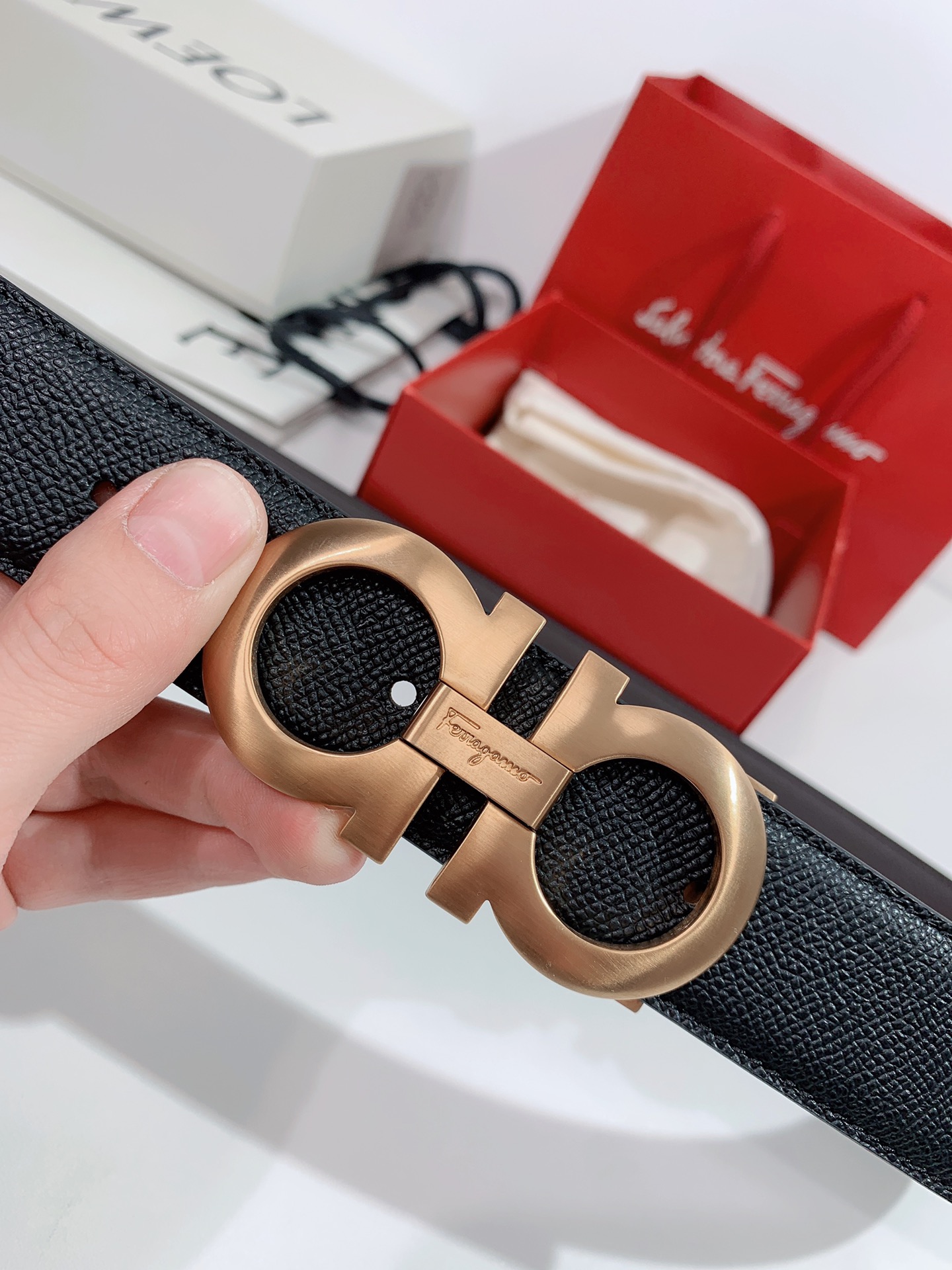 Salvatore Ferragamo Male Leather Belt M