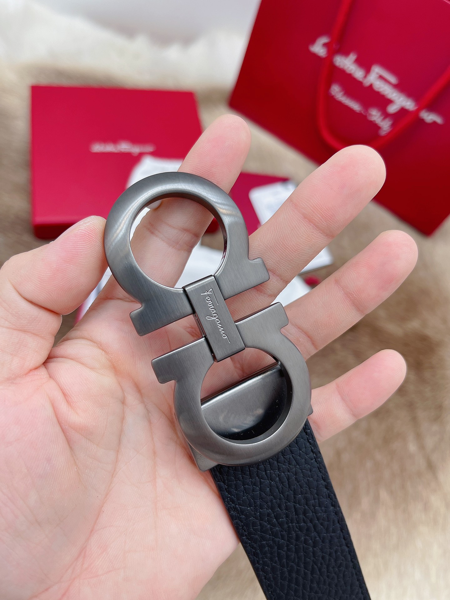 Salvatore Ferragamo Male Leather Belt M