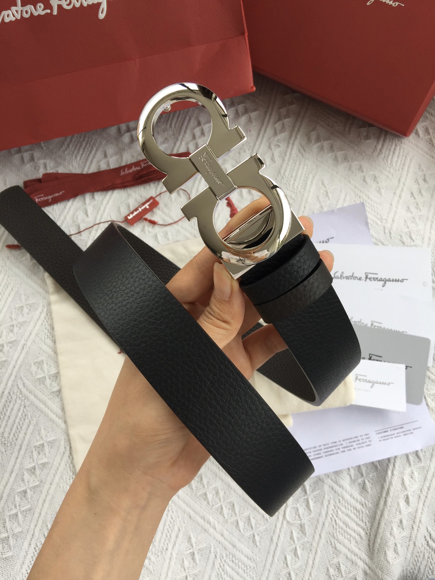 Salvatore Ferragamo Male Basic Belt 35mm-m