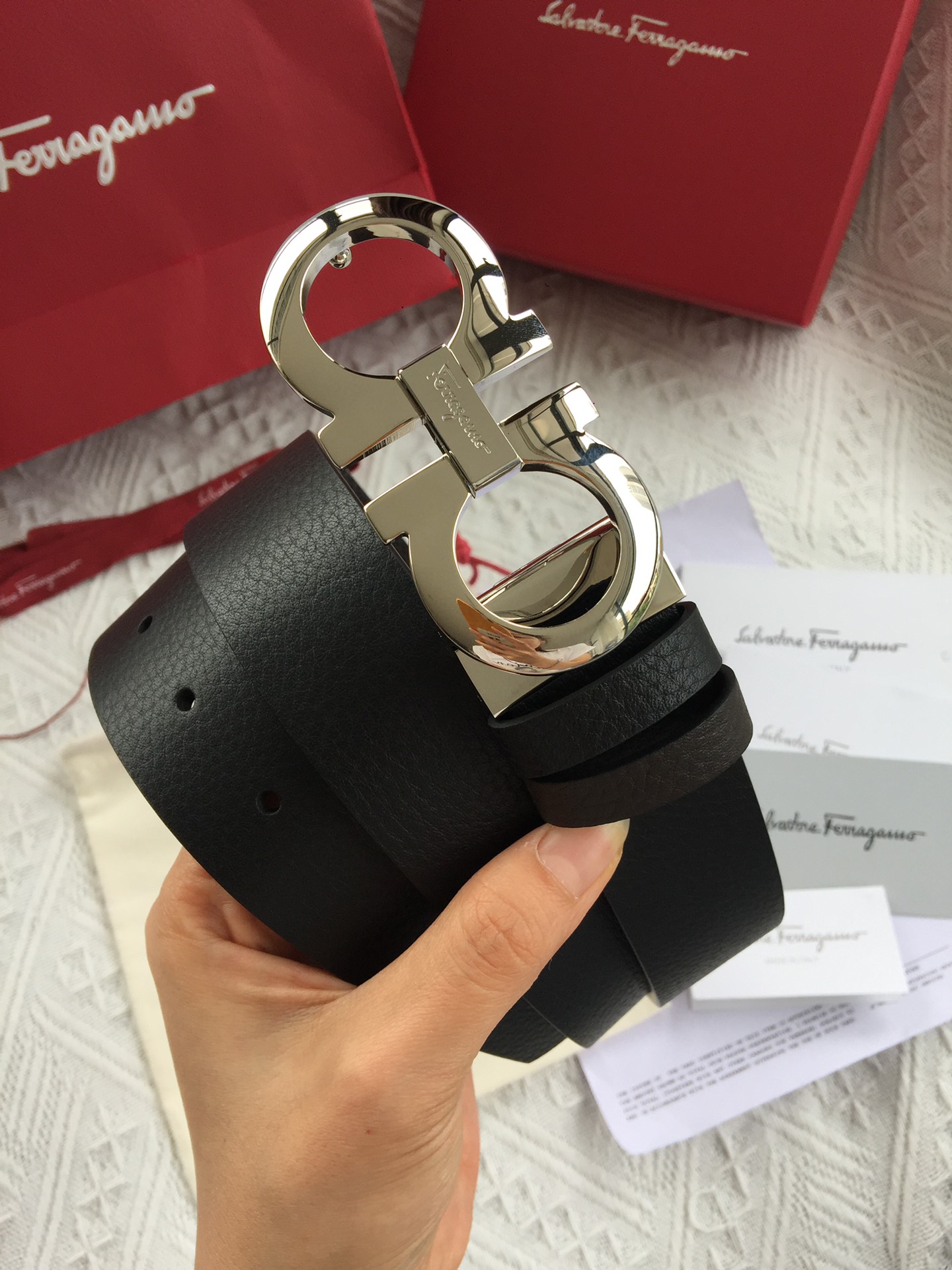 Salvatore Ferragamo Male Basic Belt 35mm-m