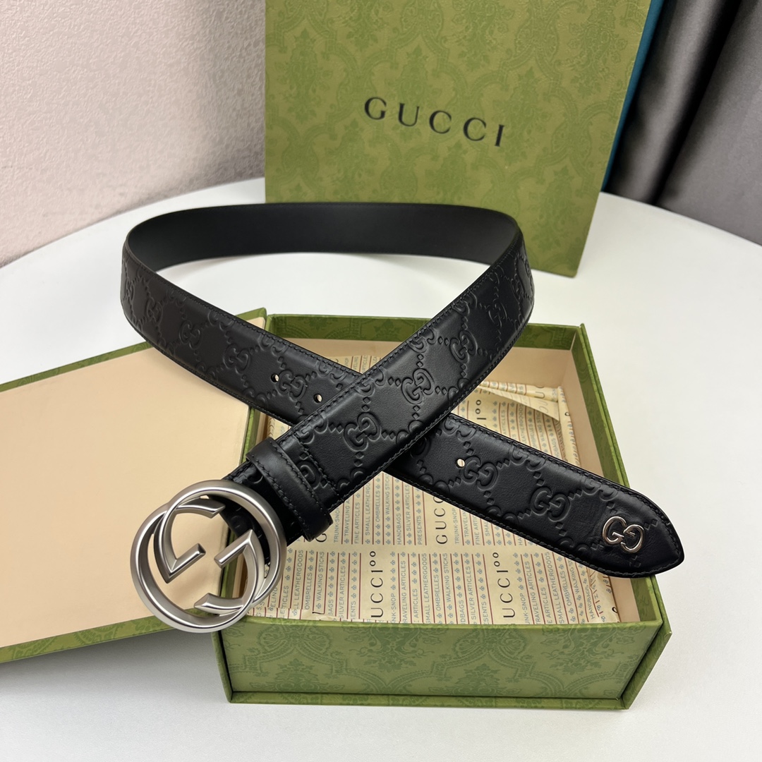 Gucci Basic Belt Top Grain Leather 40mm