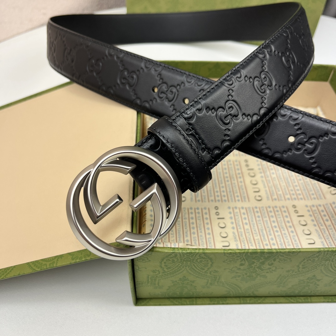 Gucci Basic Belt Top Grain Leather 40mm