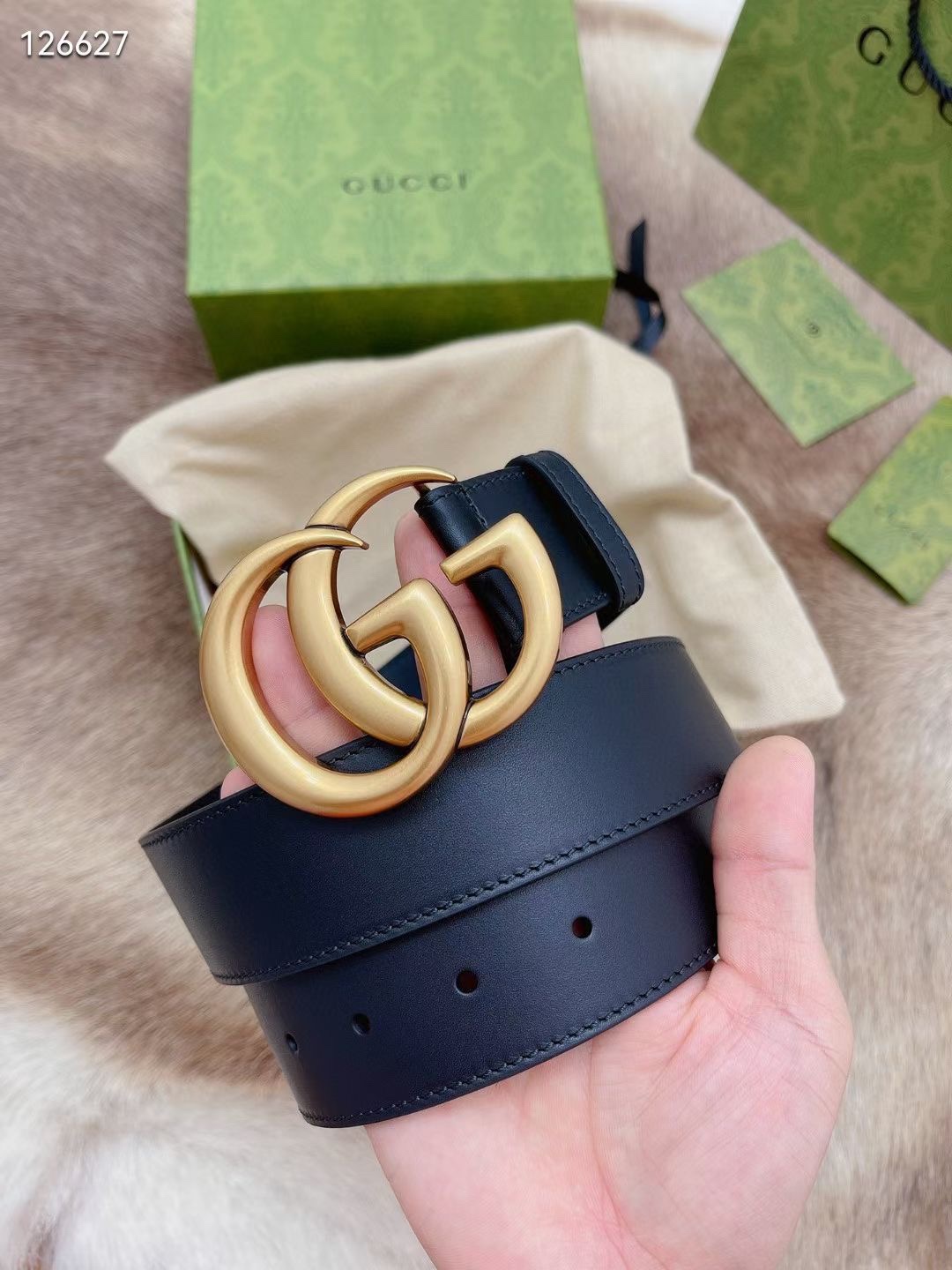 Gucci Basic Belt Cow Leather M