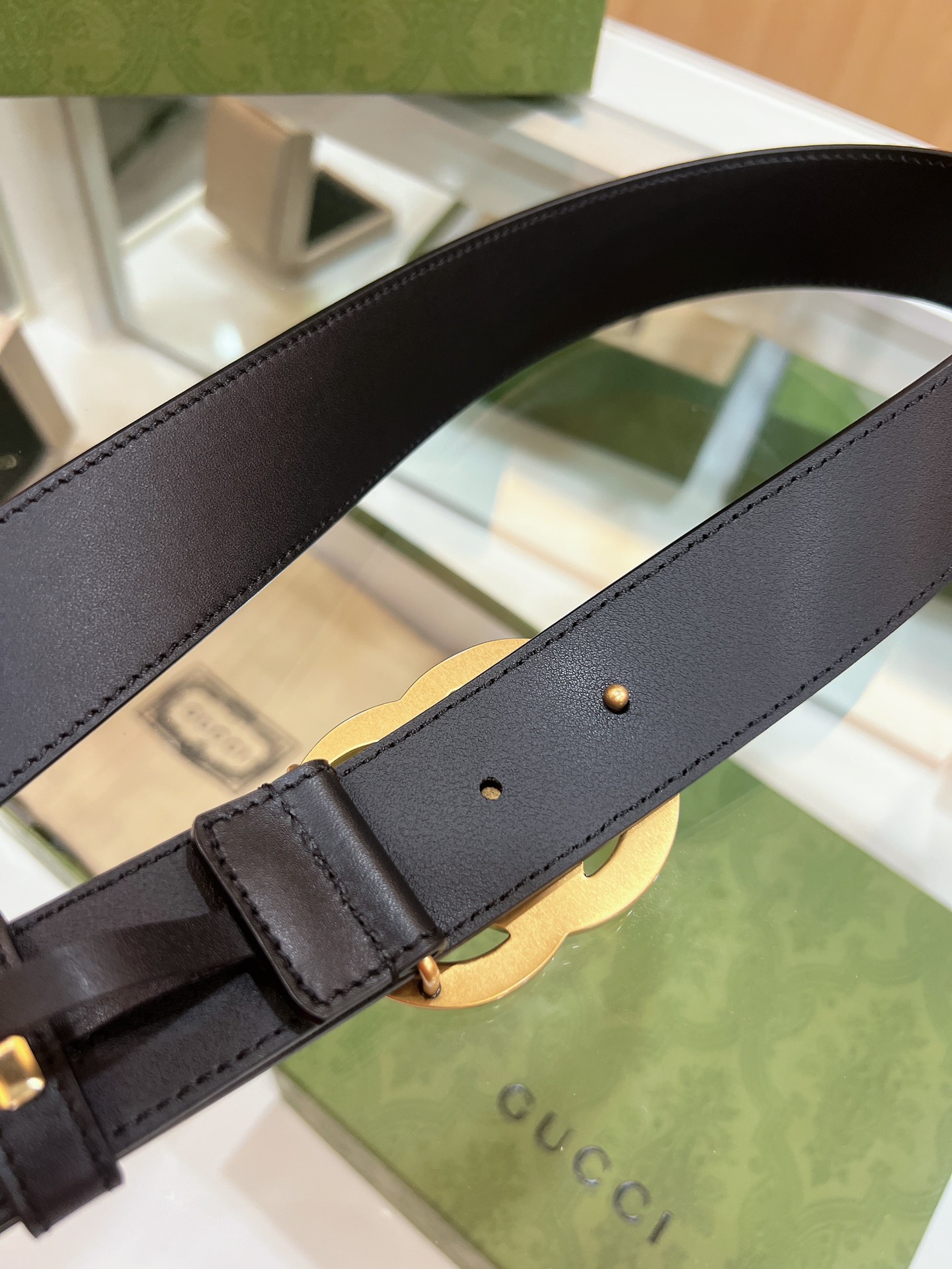 Gucci Basic Belt Top Grain Leather
