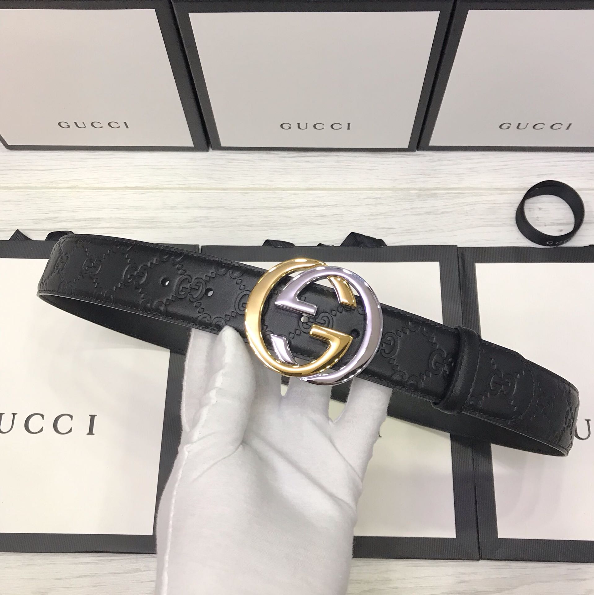 Gucci Basic Belt Black M-l