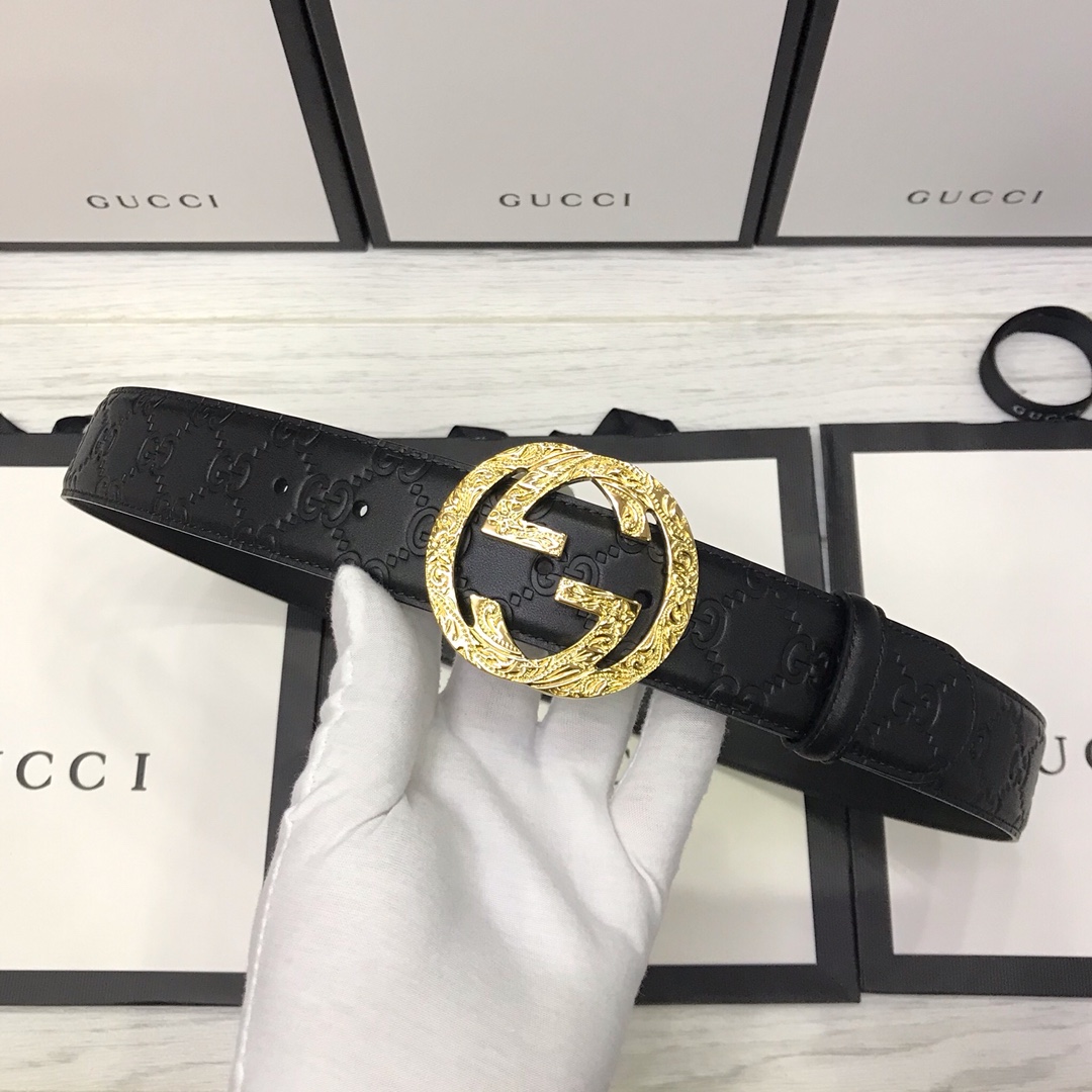 Gucci Basic Belt Black M-l