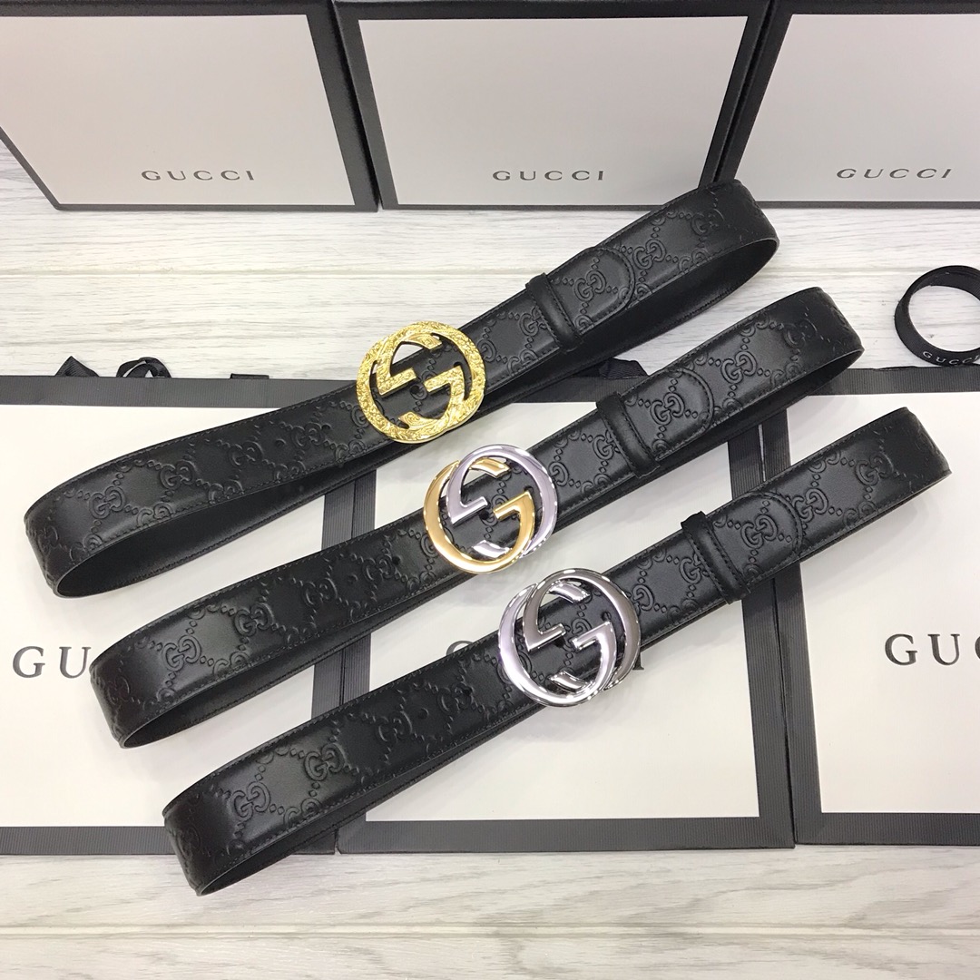 Gucci Basic Belt Black M-l