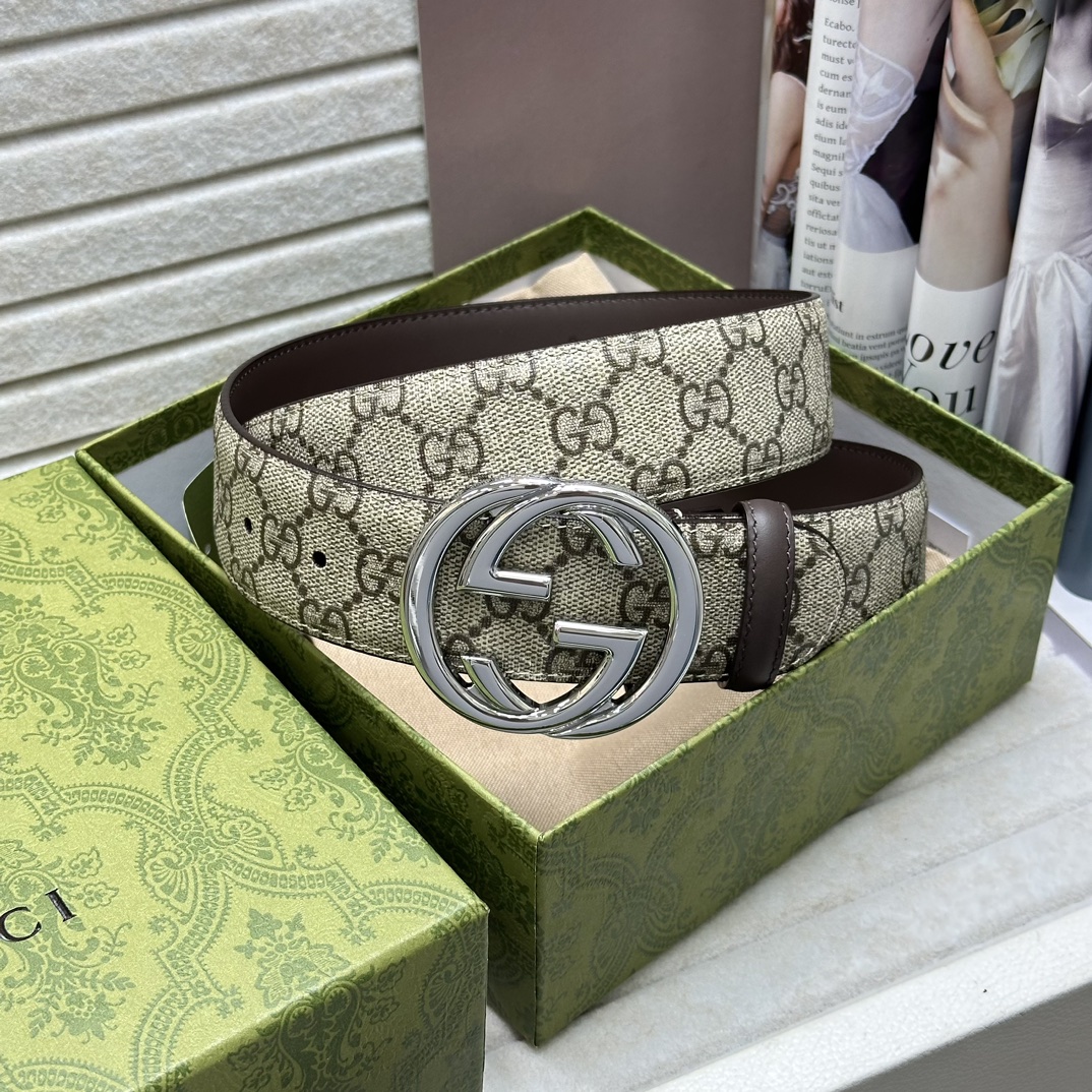 Gucci Basic Belt Beige Waterproof M