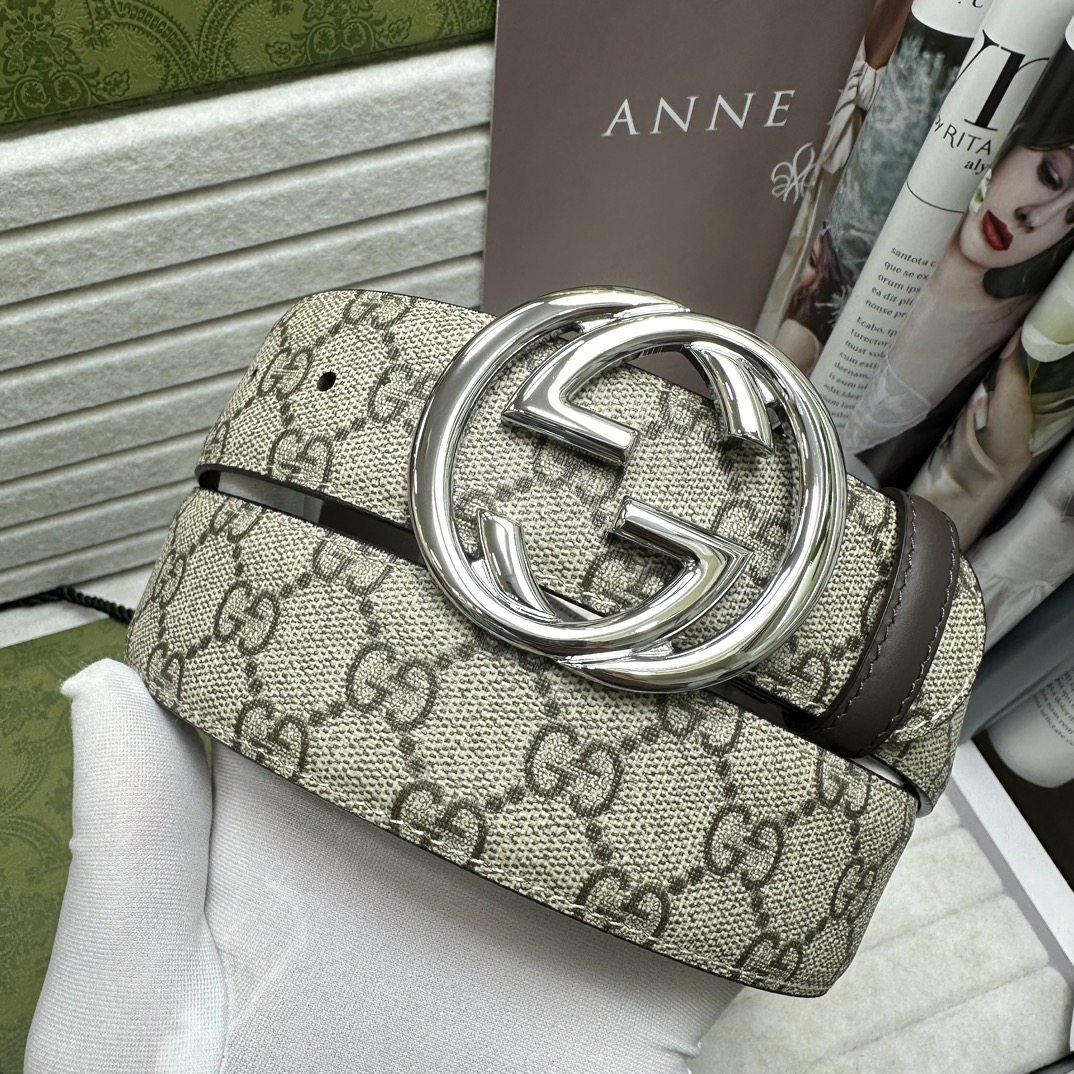 Gucci Basic Belt Beige Waterproof M