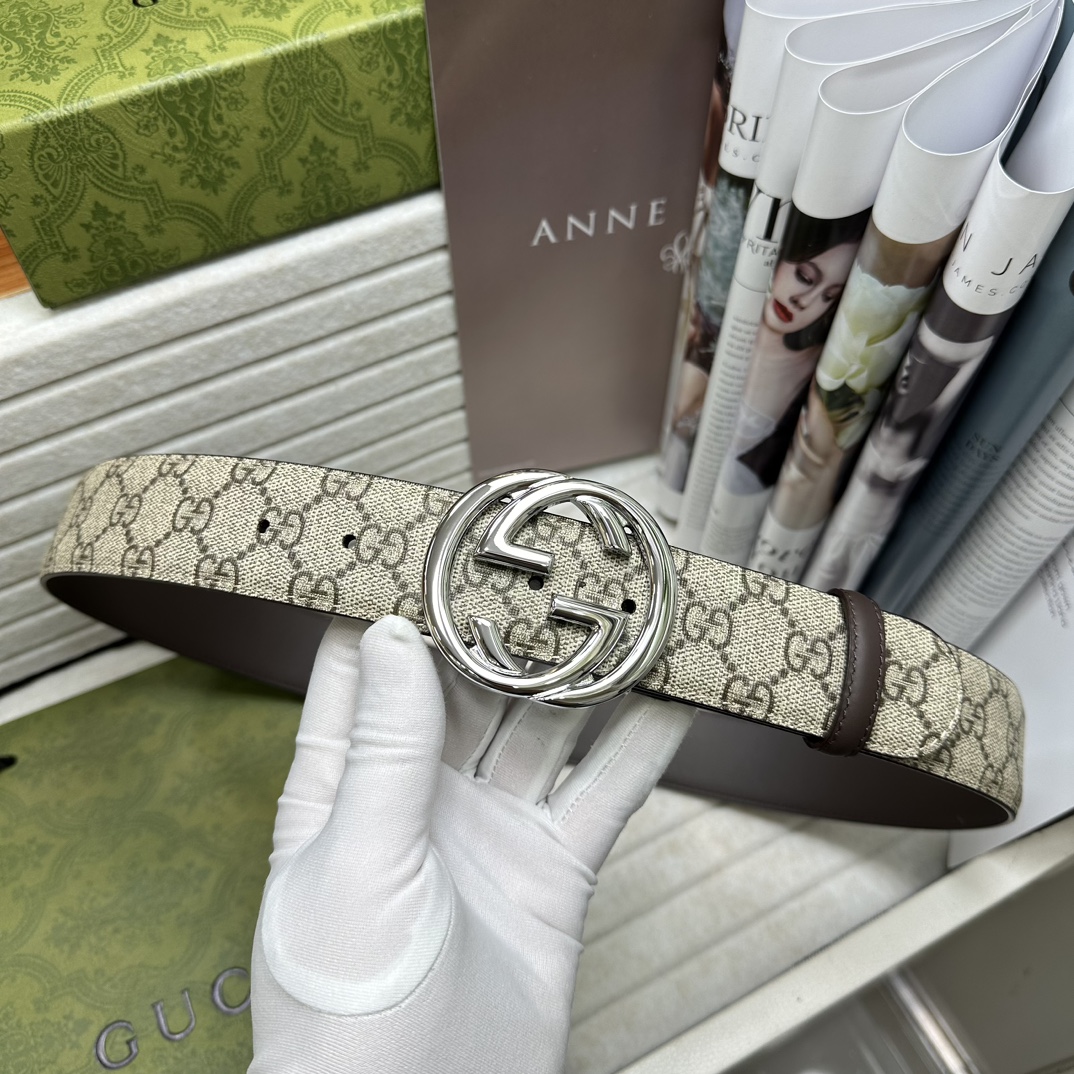 Gucci Basic Belt Beige Waterproof M