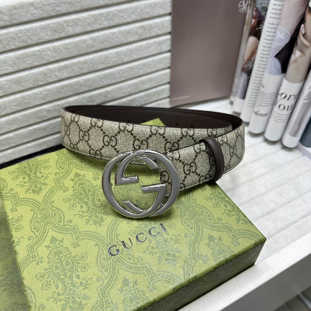 Gucci Basic Belt Beige Waterproof M
