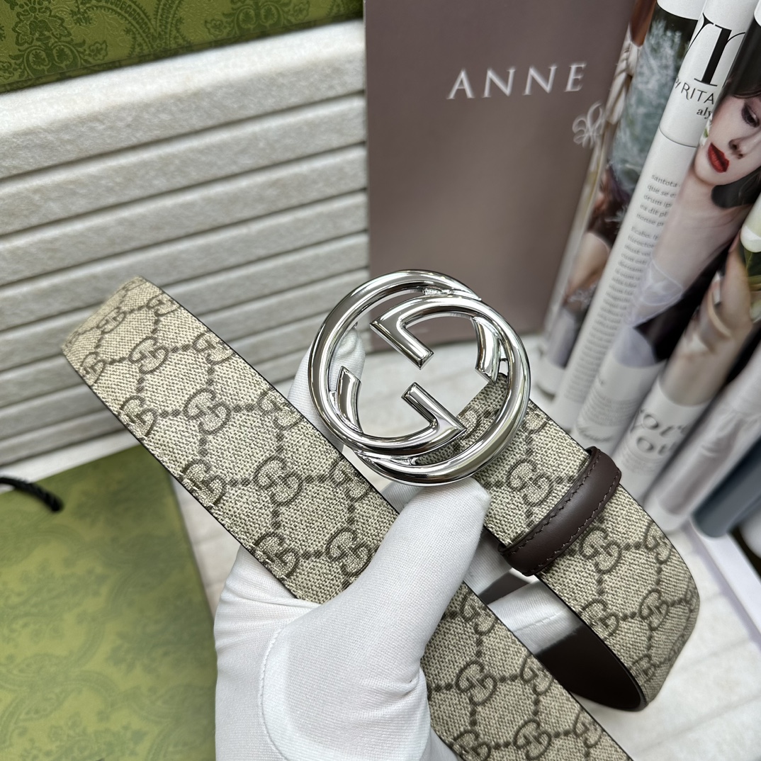 Gucci Basic Belt Beige Waterproof M