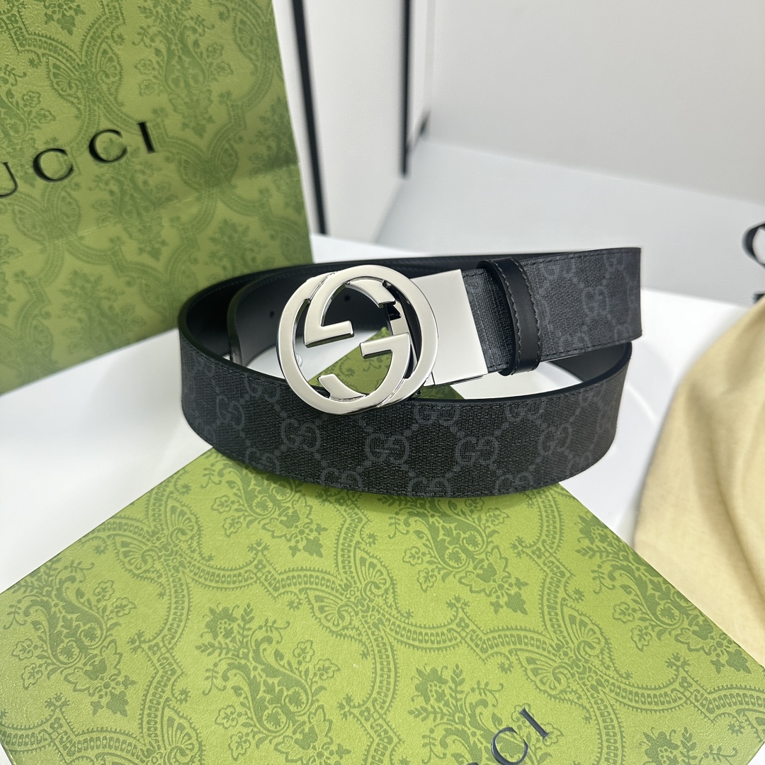 Gucci Basic Belt Cow Leather S-m