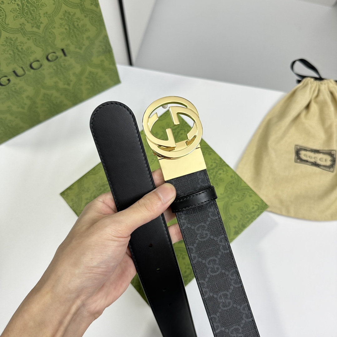 Gucci Basic Belt Cow Leather S-m